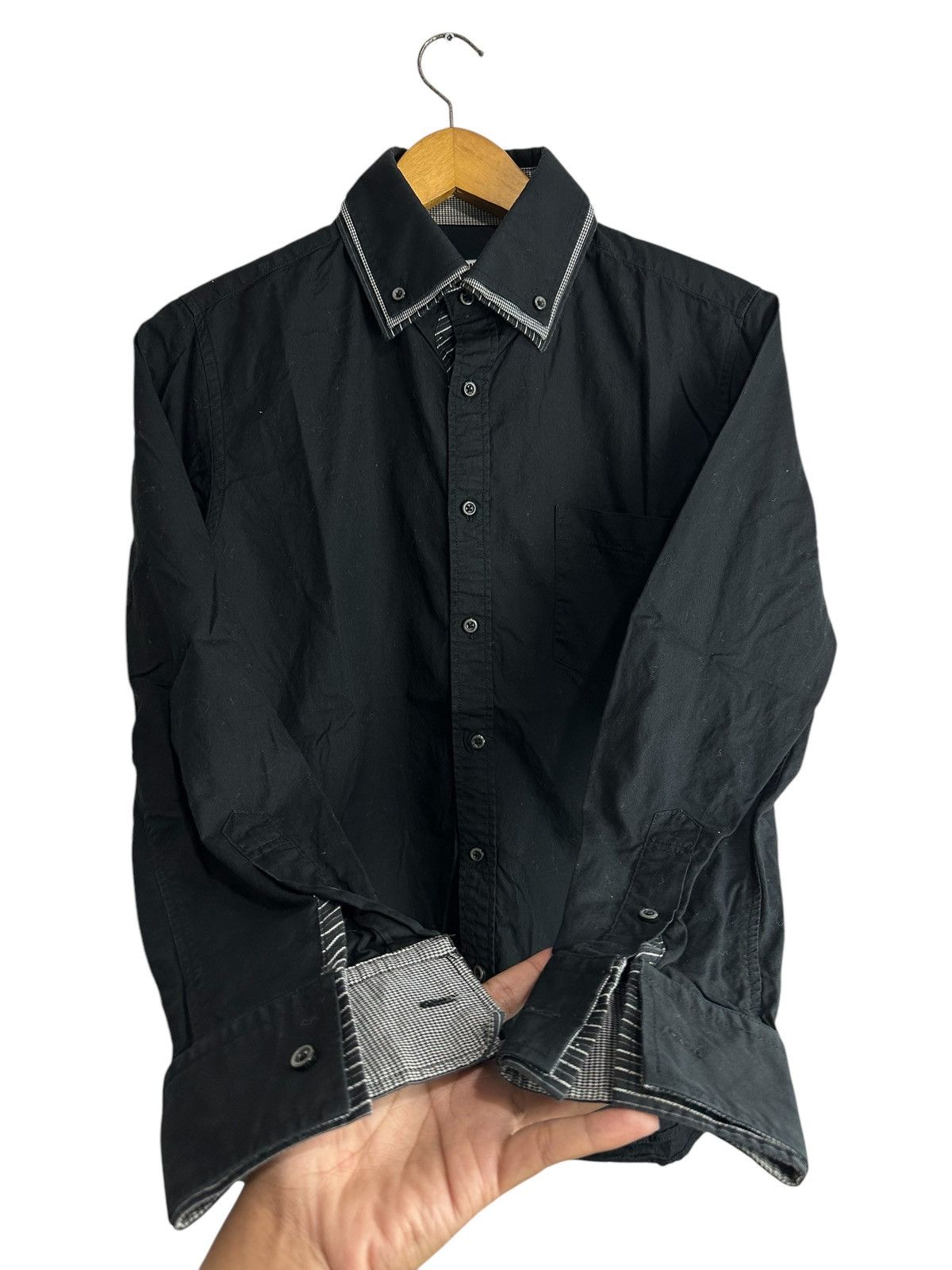 semanticdesign GOTHIC WESTERN SHIRT SEMANTIC DESIGN TRIPLE COLLAR Size US M / EU 48-50 / 2 - 3 Thumbnail
