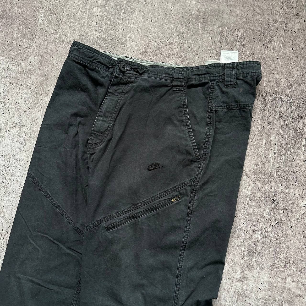 Nike × Vintage Nike y2k Vintage Denim Cargo Avant Garde Straight Pants Size US 34 / EU 50 - 4 Thumbnail