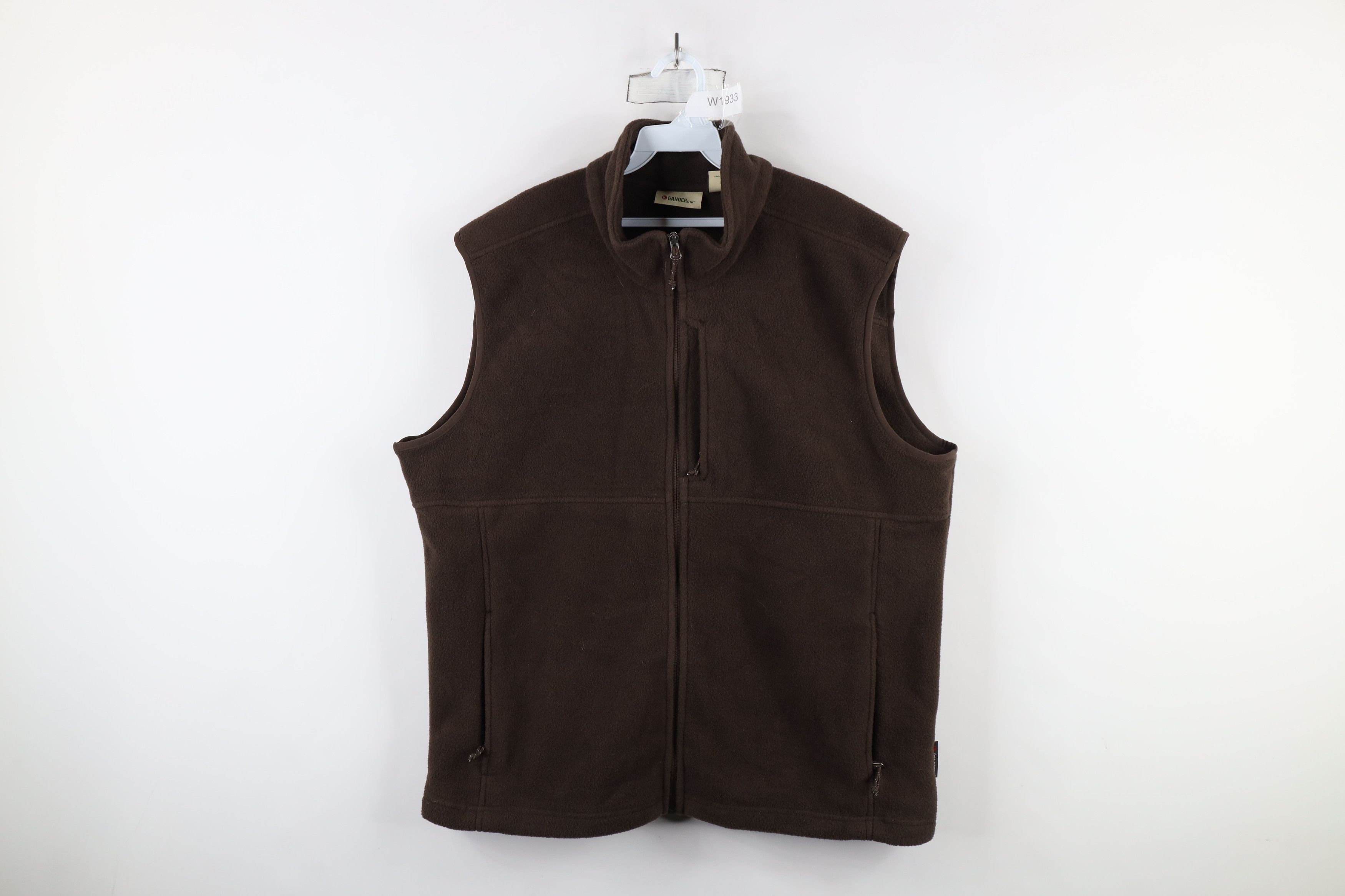 Vintage Vintage Gander Mountain Full Zip Fleece Vest Jacket Brown Size US XL / EU 56 / 4 - 1 Thumbnail