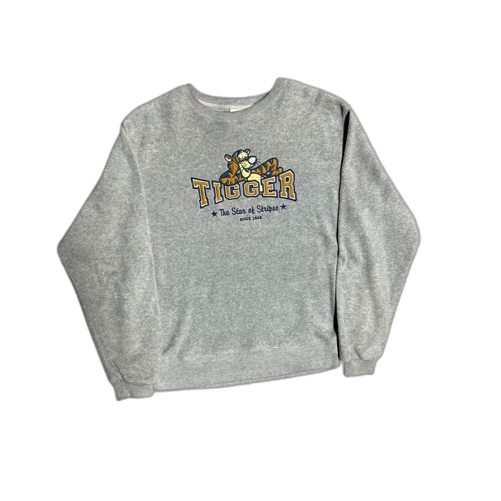 Disney Disney Tigger Fleece Sweatshirt Embroidered Men's Medium Gra Size US M / EU 48-50 / 2 - 1 Thumbnail