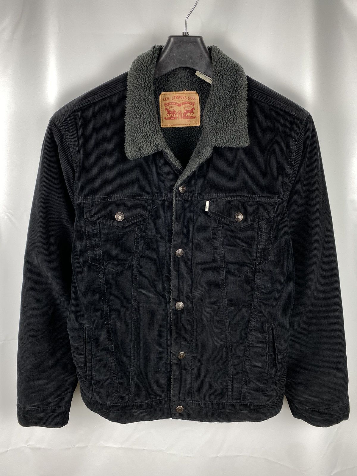Levi's Levis Denim Sherpa Jacket Corduroy Men size L Size US L / EU 52-54 / 3 - 1 Thumbnail