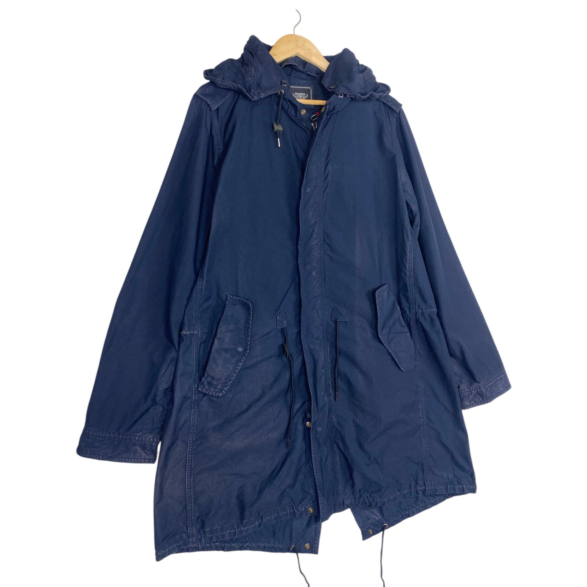 Pazzo 💥PAZZO BONDAGE FISHTAIL NAVY PARKA JACKET Size US M / EU 48-50 / 2 - 3 Thumbnail