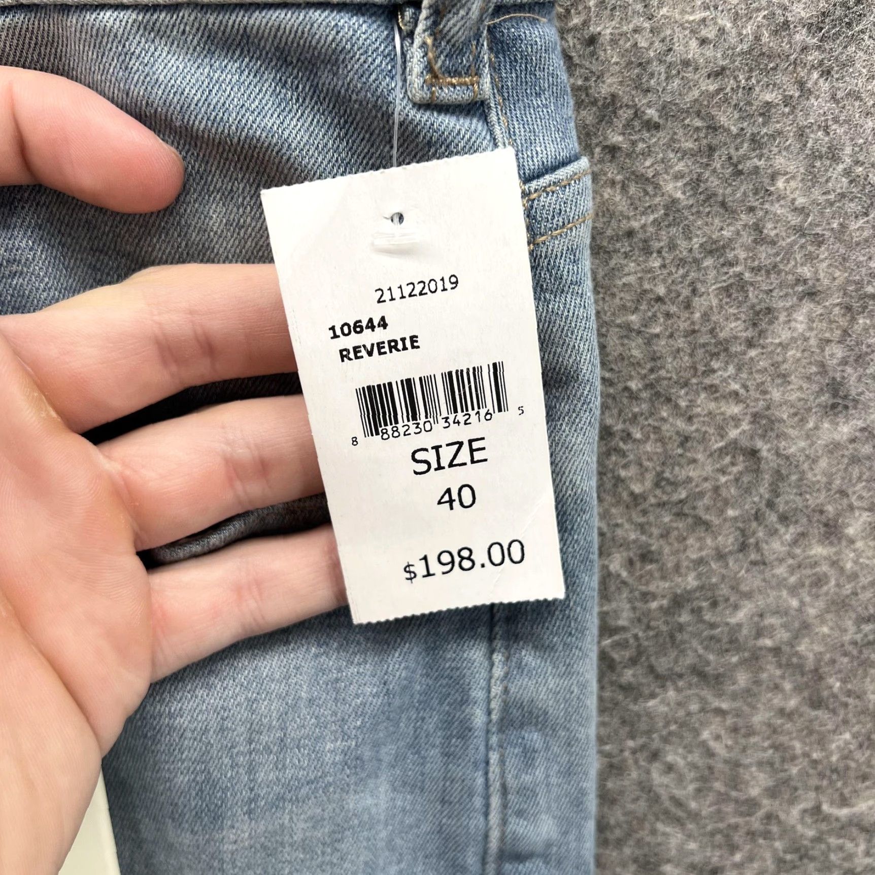 DL1961 DL1961 Jeans Mens 40x34 Light Wash Russell Slim Straight Denim Reverie Stretch Jeans Size US 40 / EU 56 - 6 Thumbnail