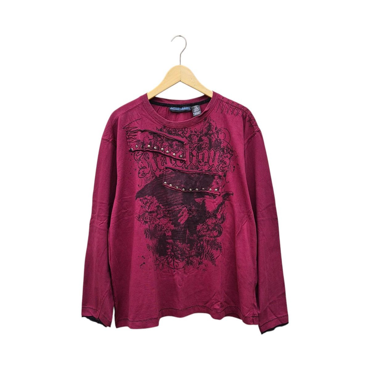 If Six Was Nine × Japanese Brand × Le Grande Bleu (L.G.B.) Action basic y2k poem longsleeave Size US L / EU 52-54 / 3 - 2 Thumbnail