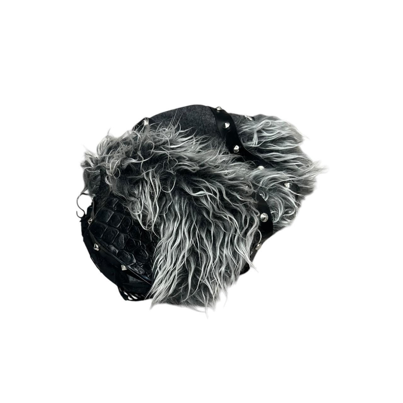 Japanese Brand Patchwork Fur Hat Size ONE SIZE - 2 Thumbnail