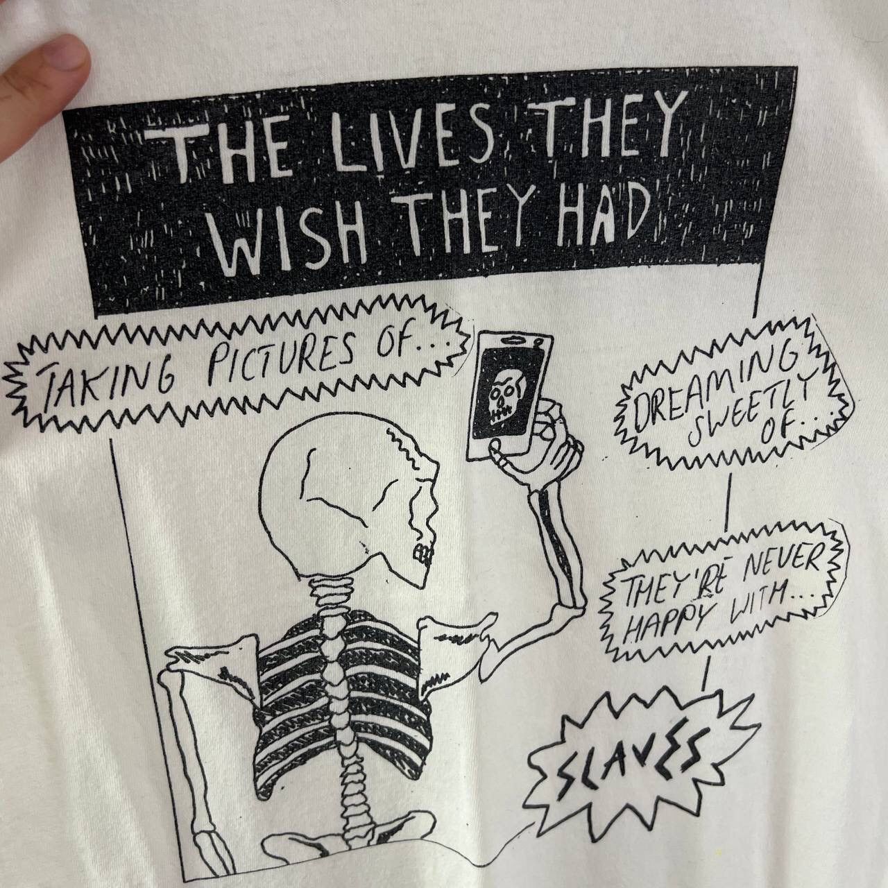 Band Tees Slaves Rock Tee Vintage Deadskull Skeleton Y2k Rare Size US S / EU 44-46 / 1 - 3 Thumbnail
