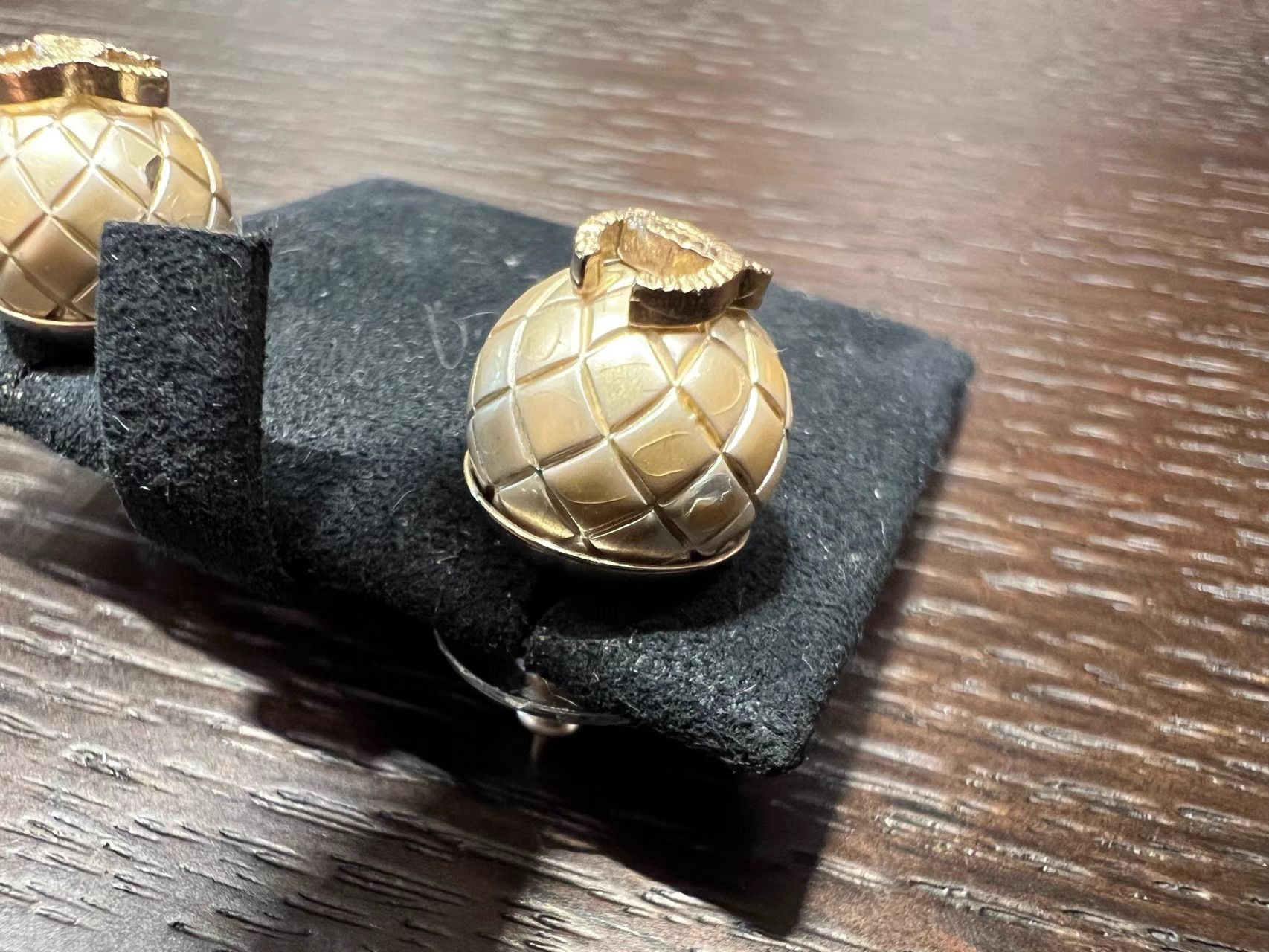 Chanel CHANEL Gold Ball Double C Earrings K1 Size ONE SIZE - 4 Thumbnail