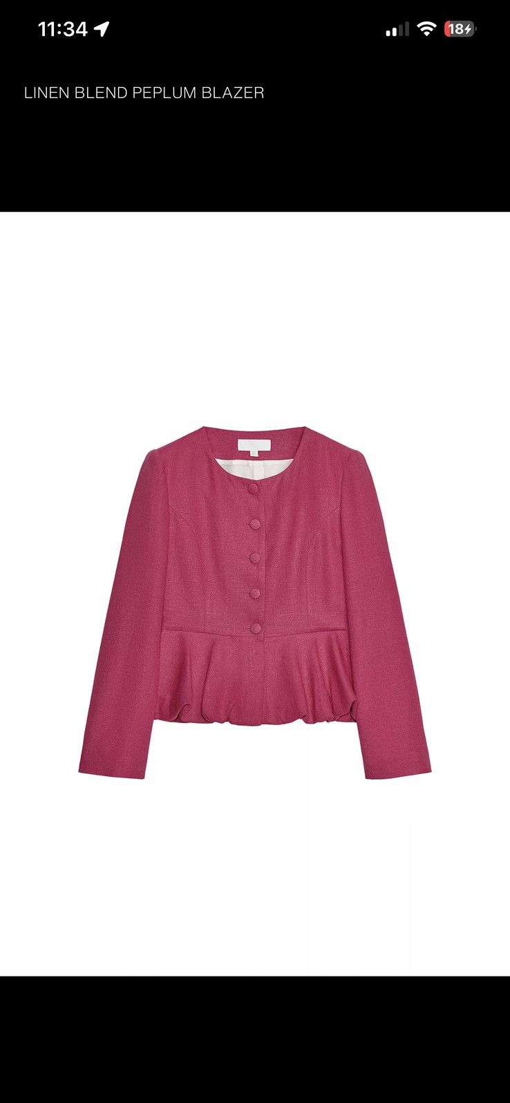 Zara Zara pink blazer Size XS / US 0-2 / IT 36-38 - 1 Thumbnail