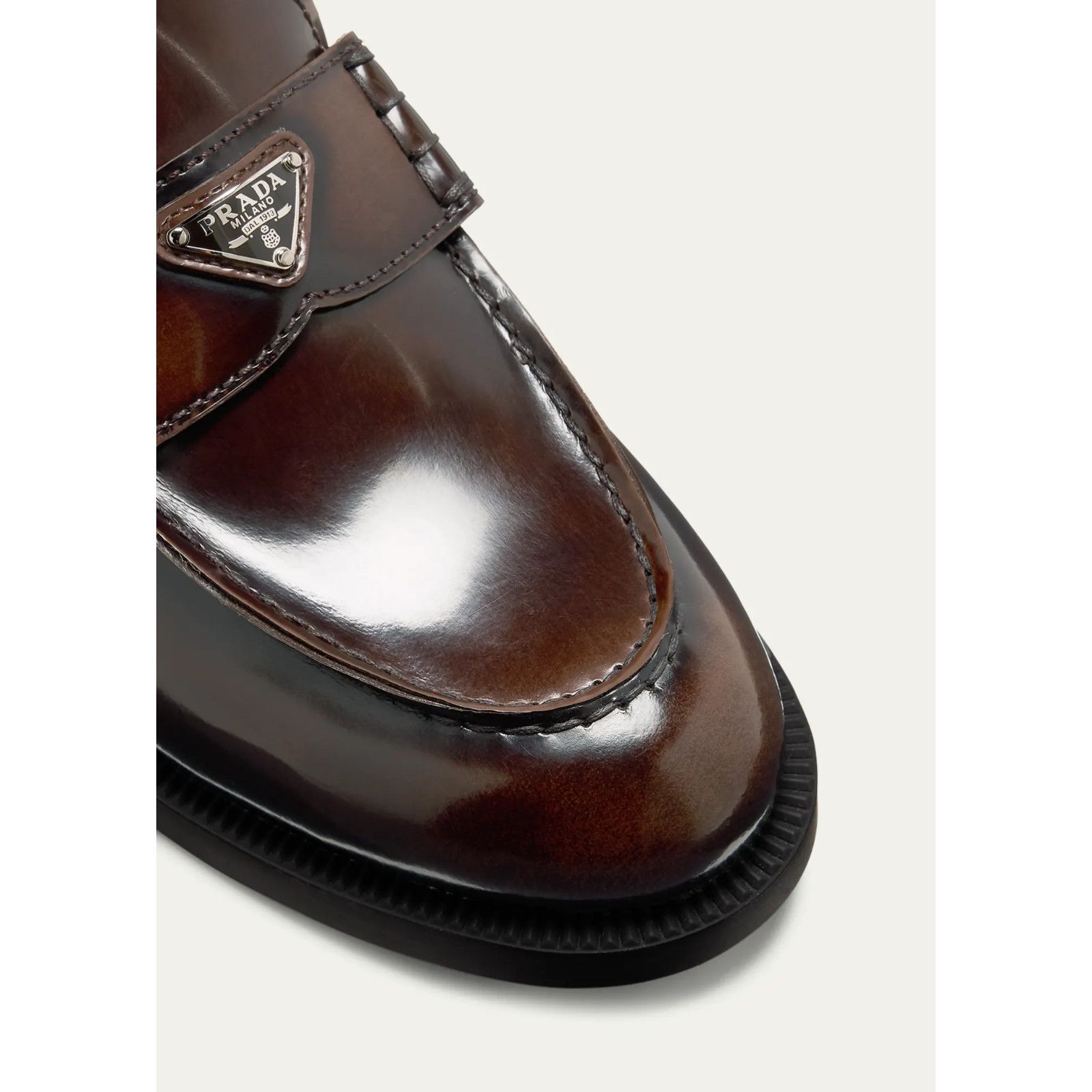 Prada Prada Bruciato Brown Calfskin Leather Loafer Creeper Size US 11.5 / IT 41.5 - 7 Thumbnail