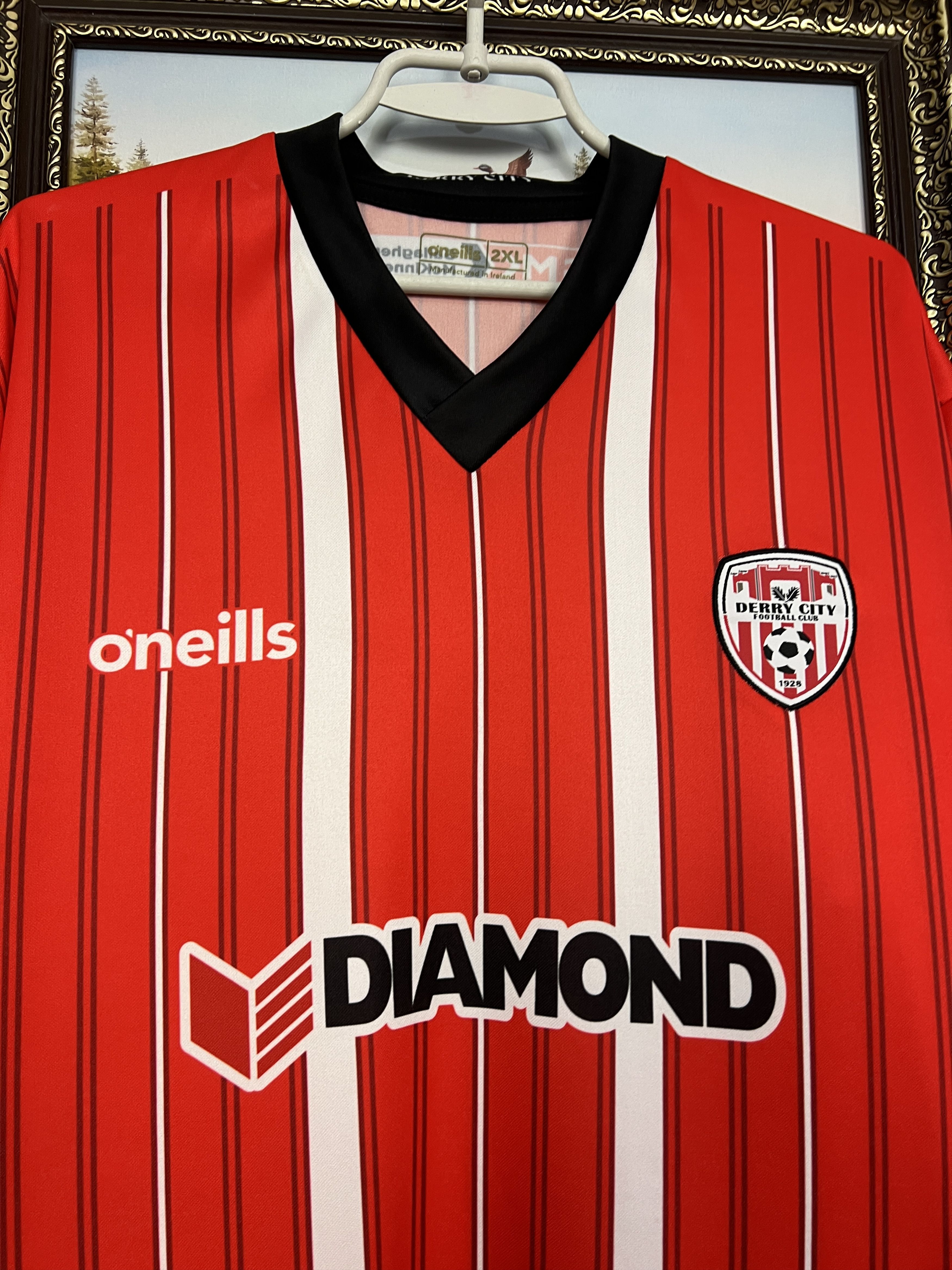 O'Neill O'Neills 2022 Derry City Football Shirt Soccer Jersey Trikot Size US XXL / EU 58 / 5 - 3 Thumbnail