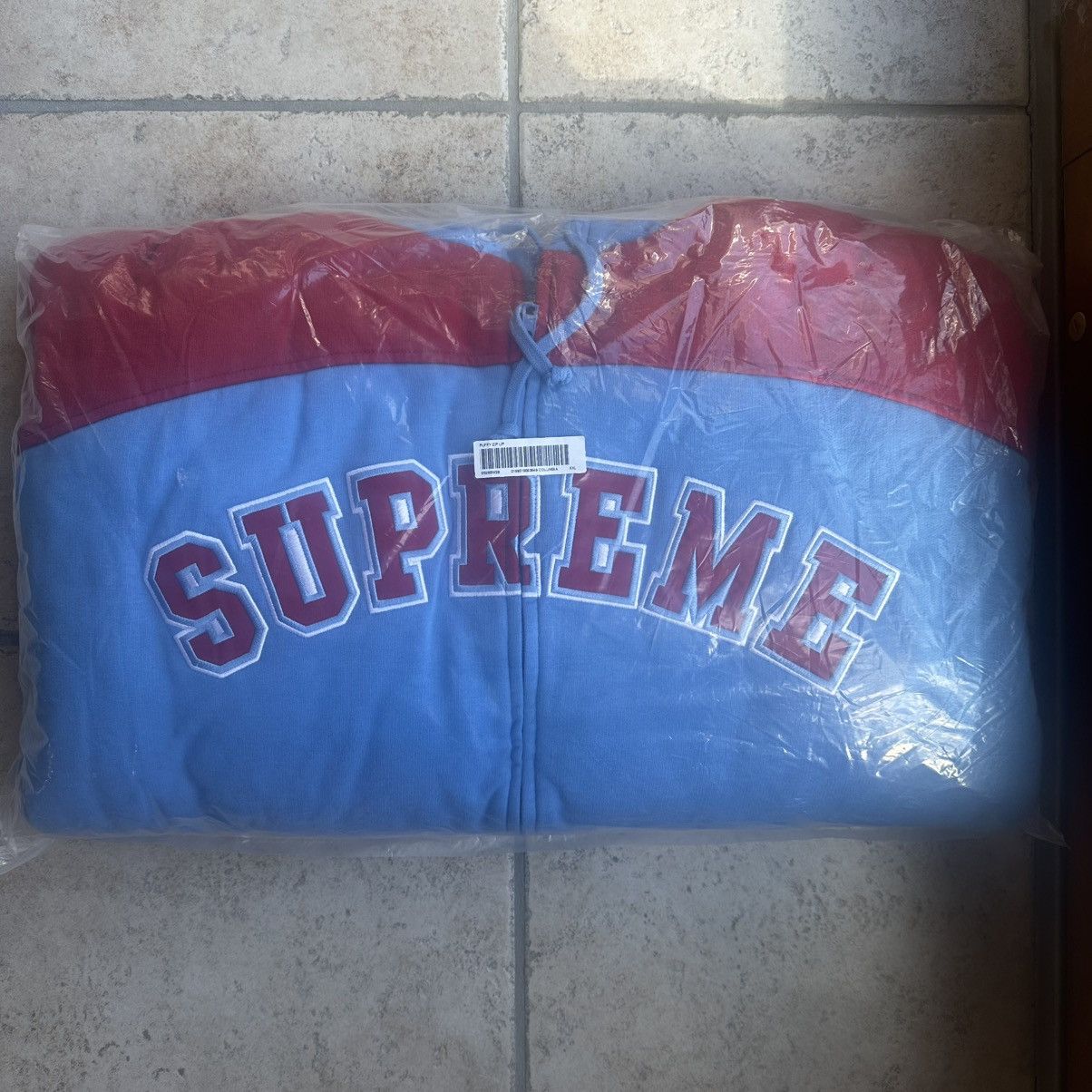 Supreme Supreme Filled Zip Up Hooded Sweatshirt Light Blue Size XXL Size US XXL / EU 58 / 5 - 1 Thumbnail