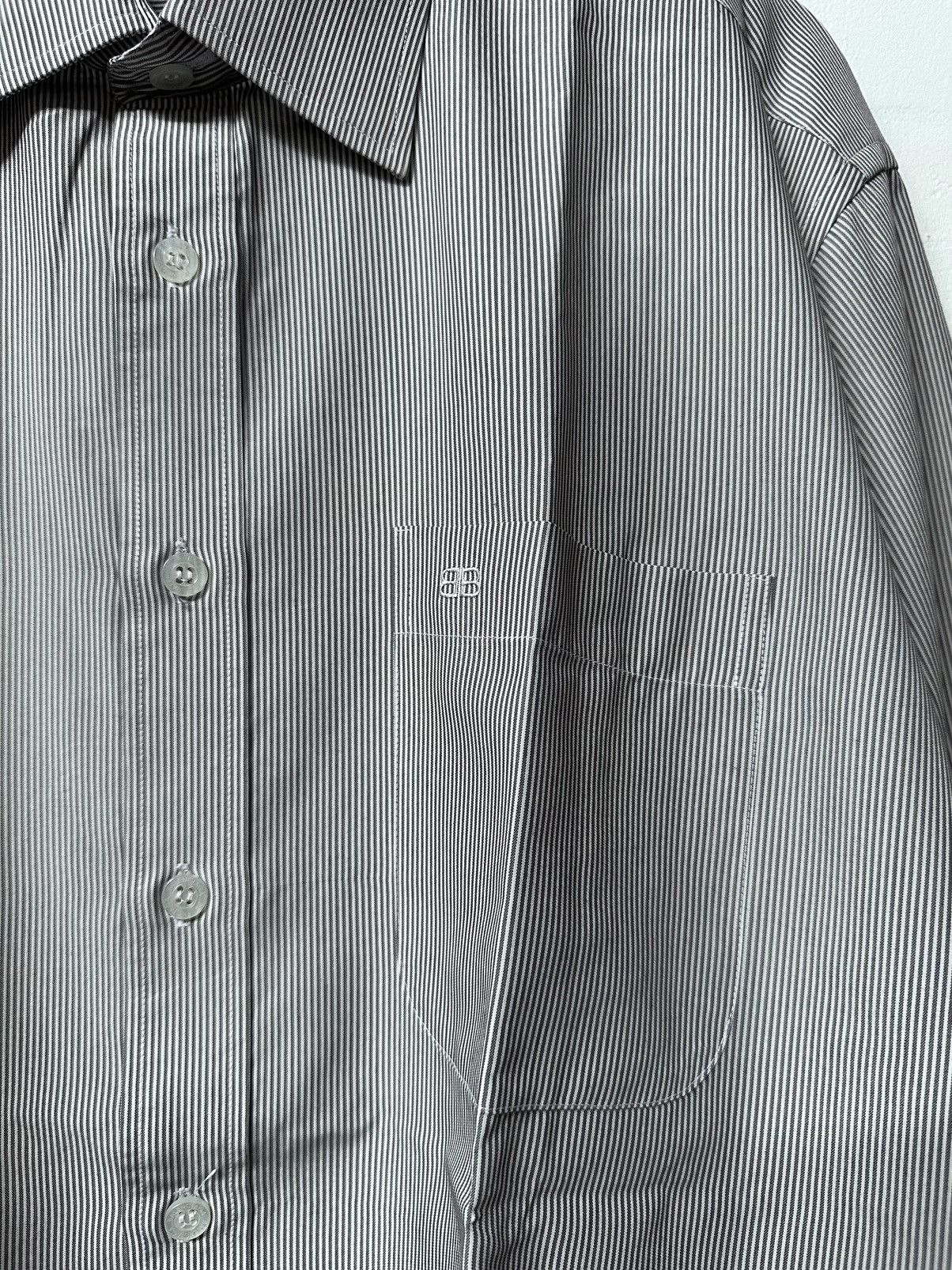 Balenciaga Vintage Balenciaga Striped Button Up Shirt Size US L / EU 52-54 / 3 - 4 Thumbnail