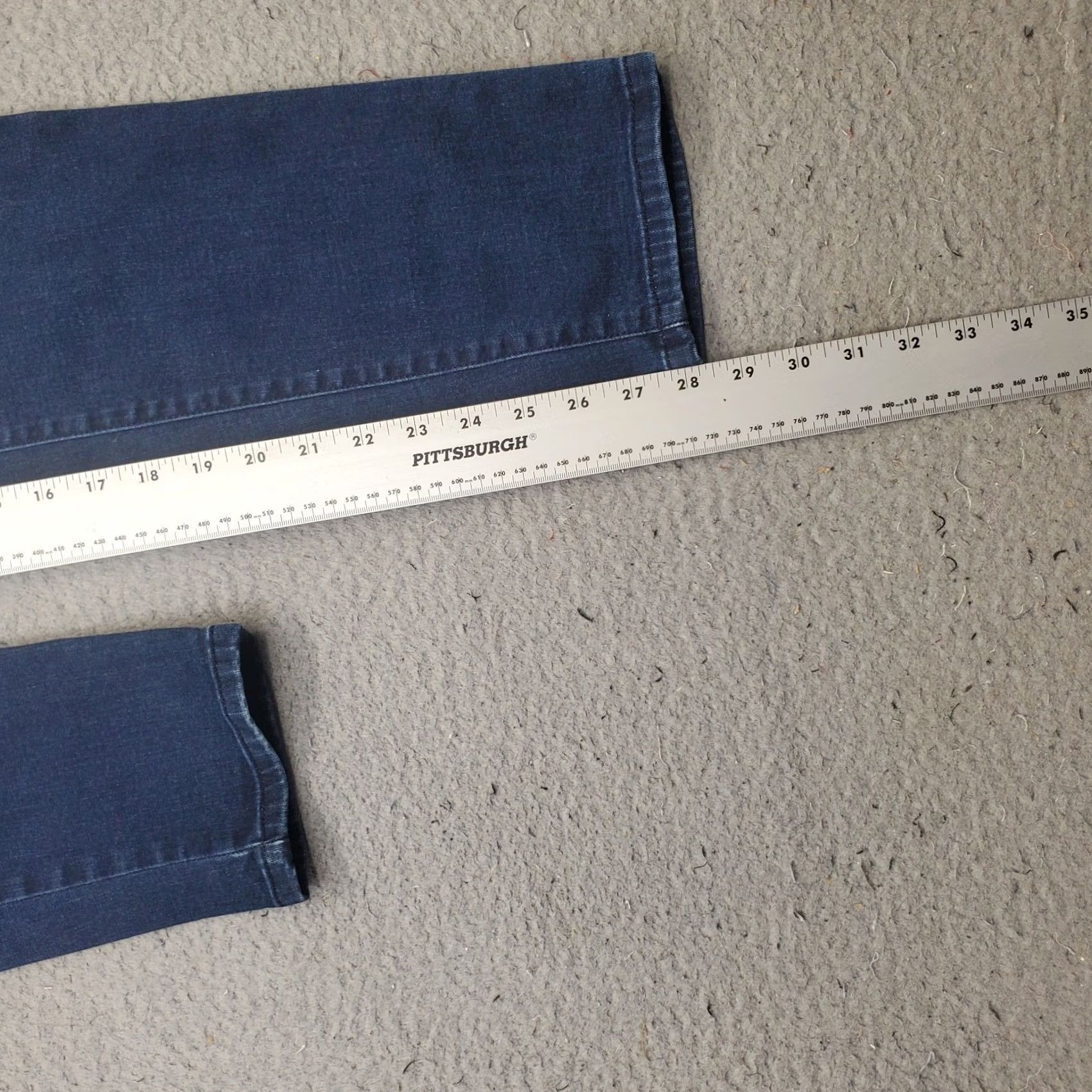 Vintage ELLE Womens Jeans Skinny Blue Denim Stretch 12 Paris New York Tokyo Vintage: No 28.25" Inseam 5-Pocket Waist 33.5" 38.5" Outseam Regular Size 34" / US 12 / IT 48 - 4 Thumbnail