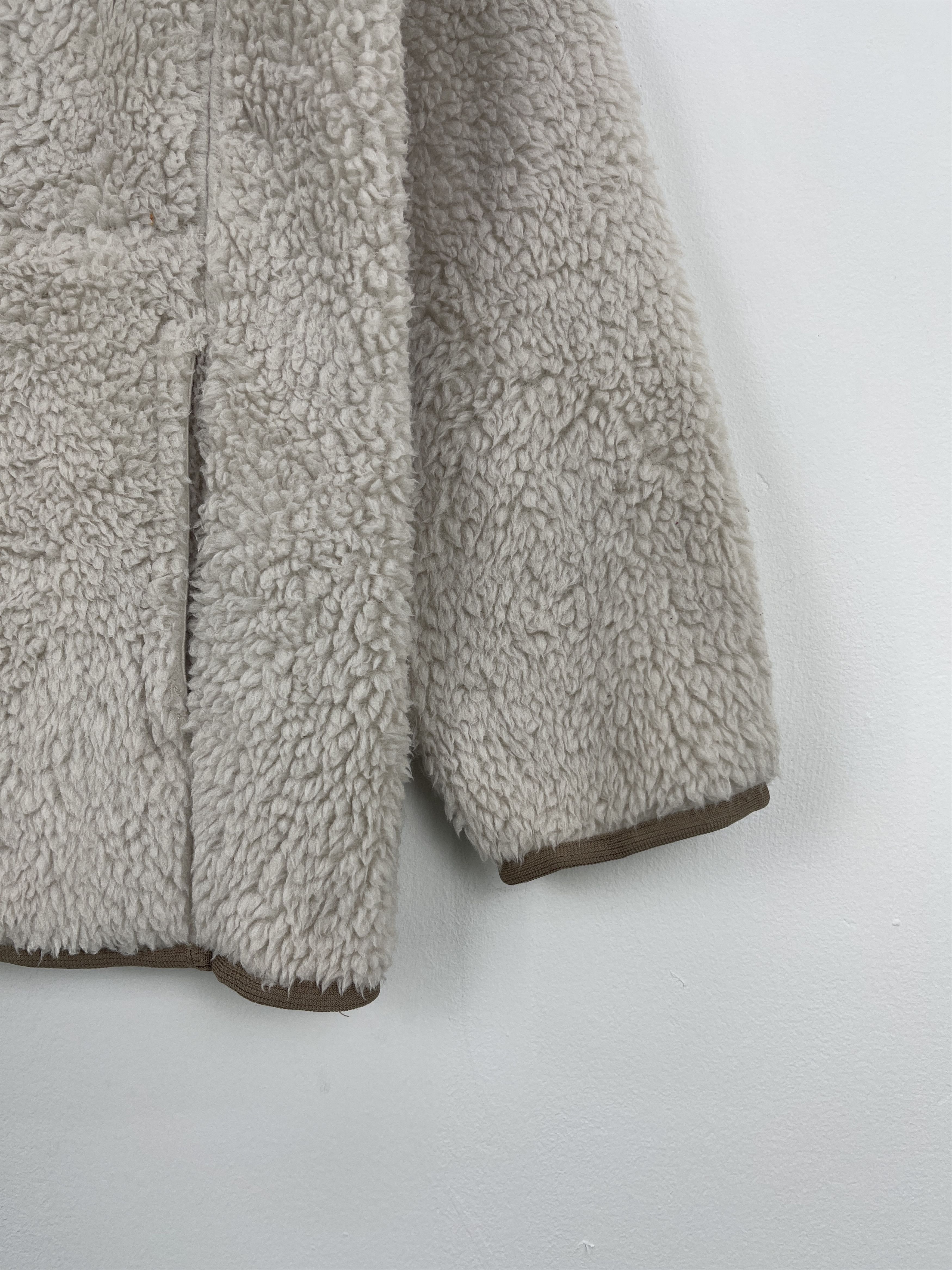 Japanese Brand Vtg White Mountaineering Uniqlo Fleece White Jacket JA0018 Size US M / EU 48-50 / 2 - 7 Thumbnail