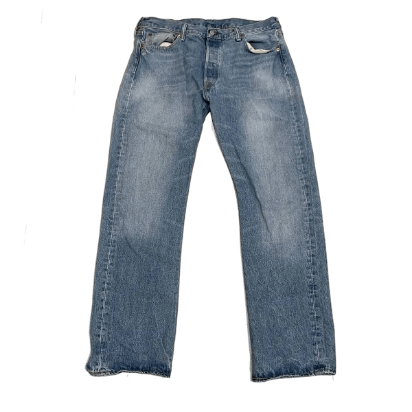 Levi's Levis 501 Lightwash Denim Jeans 5 Button Fly Fits 34x31 Size US 34 / EU 50 - 1 Thumbnail