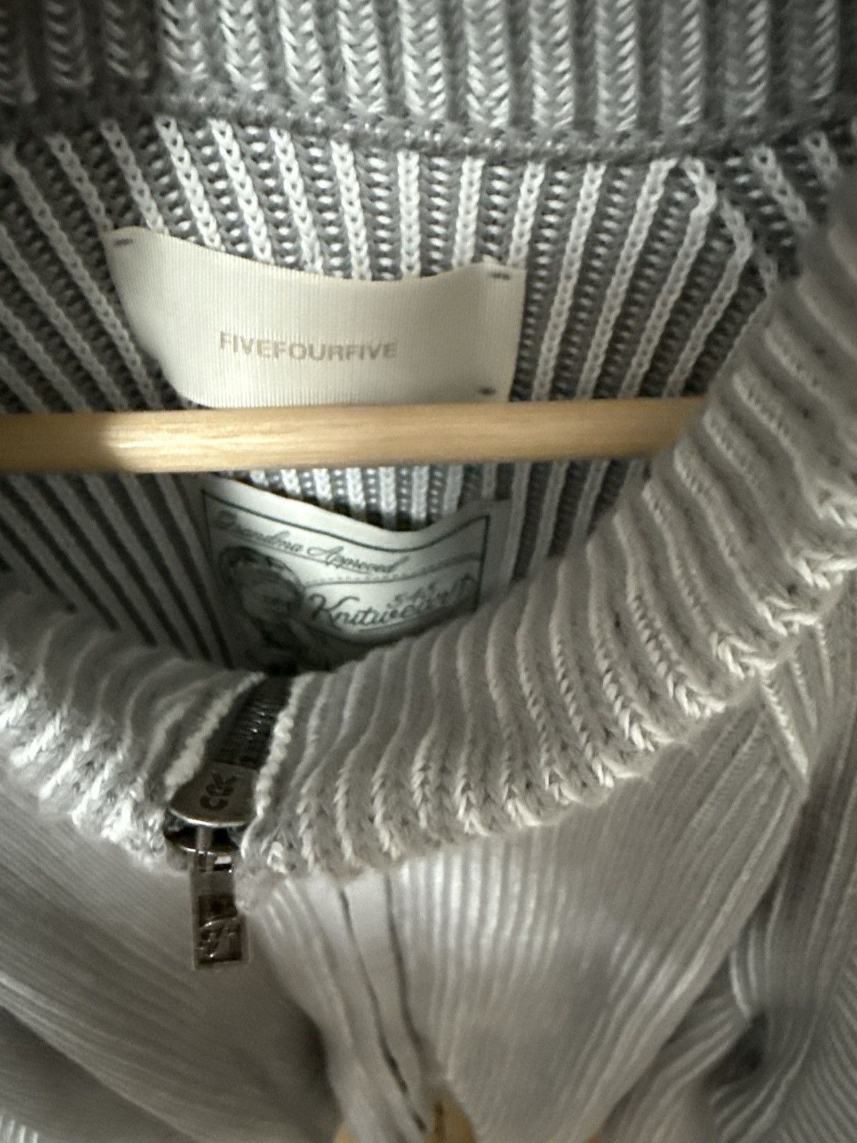 Five Four × FiveFourFive FiveFourFive (545) Zip-Up Cardigan White Size US XL / EU 56 / 4 - 4 Thumbnail
