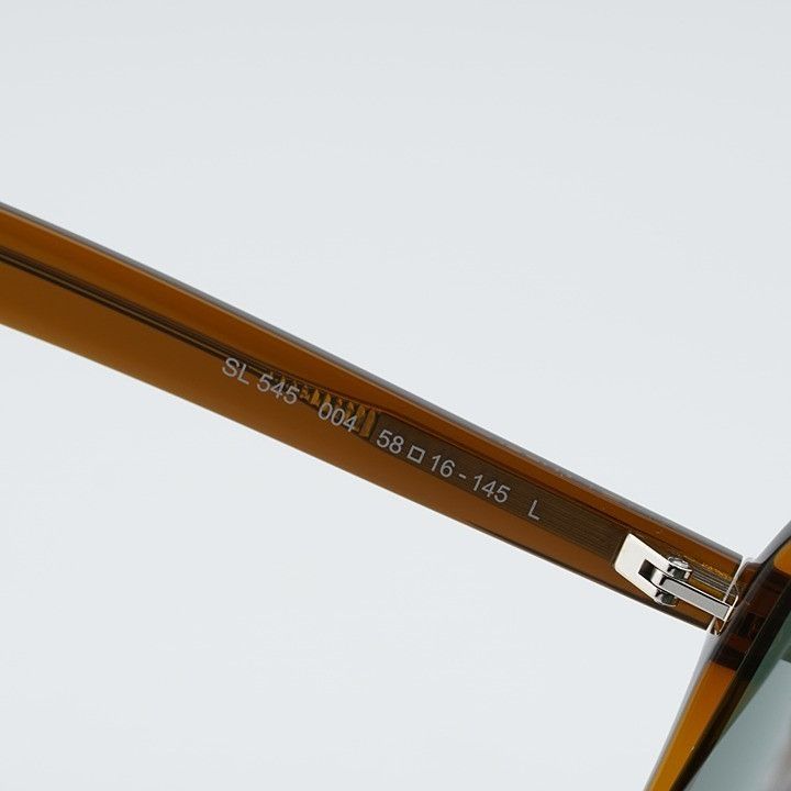 Saint Laurent Paris Saint Laurent SL545 004 Sunglasses Brown Aviator Frame Size ONE SIZE - 9 Thumbnail