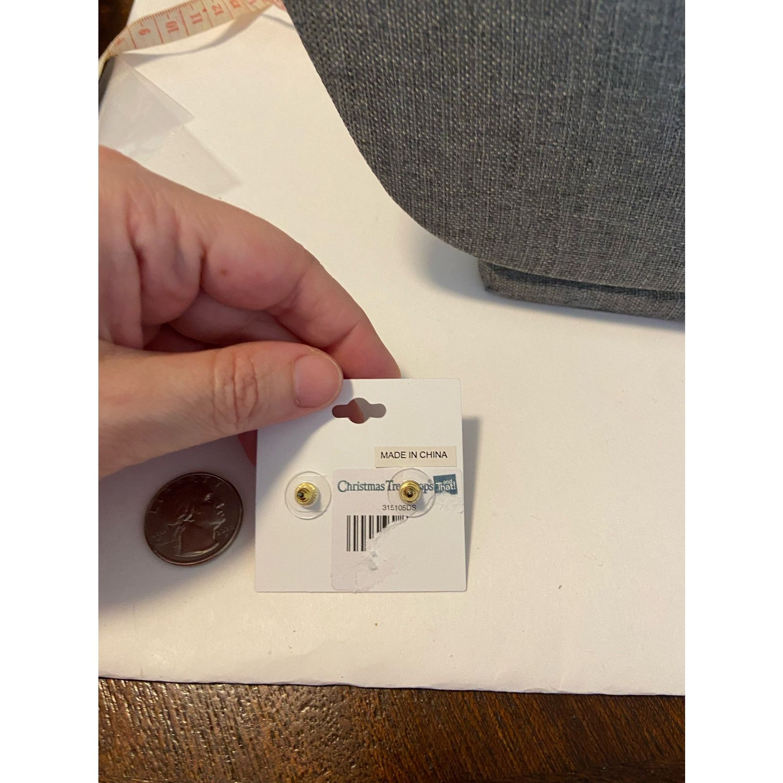 Other Red triangle earrings gold tone Size ONE SIZE - 3 Thumbnail