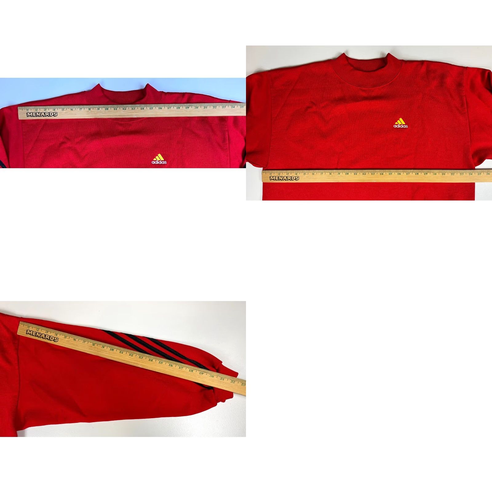 Adidas VINTAGE adidas Sweatshirt Men’s 90s Crewneck Red L Long Sleeve Pullover Logo Embroidered Sweatshirt Size US L / EU 52-54 / 3 - 8 Thumbnail