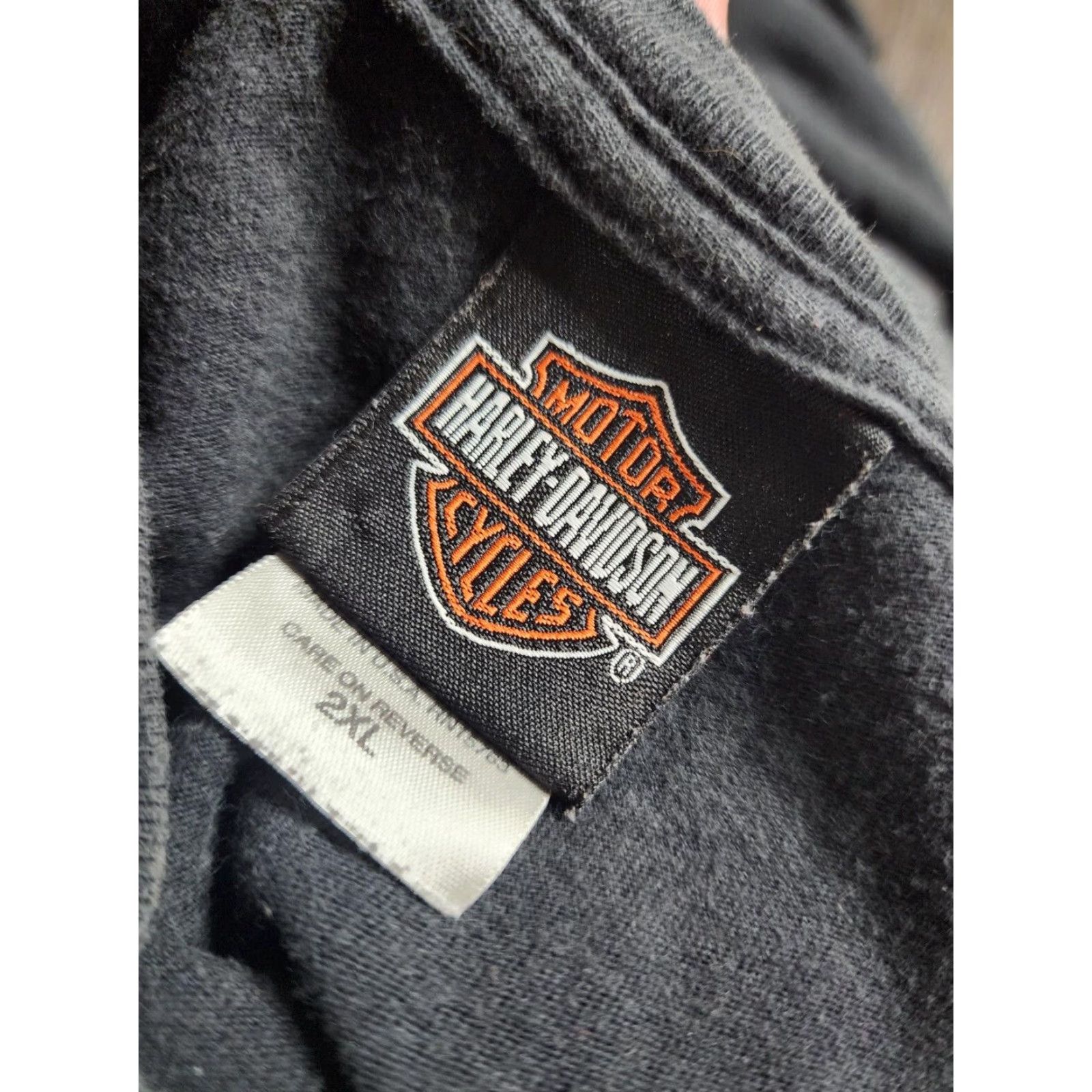 Harley Davidson VINTAGE Harley-Davidson T-Shirt Mens 2XL Black Double-Sided 2000s 90s Biker Graphic Crew Neck Short Sleeve Size US XXL / EU 58 / 5 - 4 Thumbnail