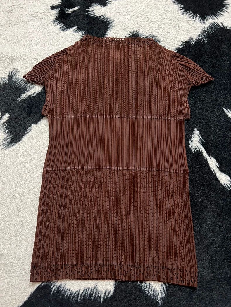 Issey Miyake Issey Miyake size:m Brown cut-out skirt Size 42" / US 20 - 8 Thumbnail