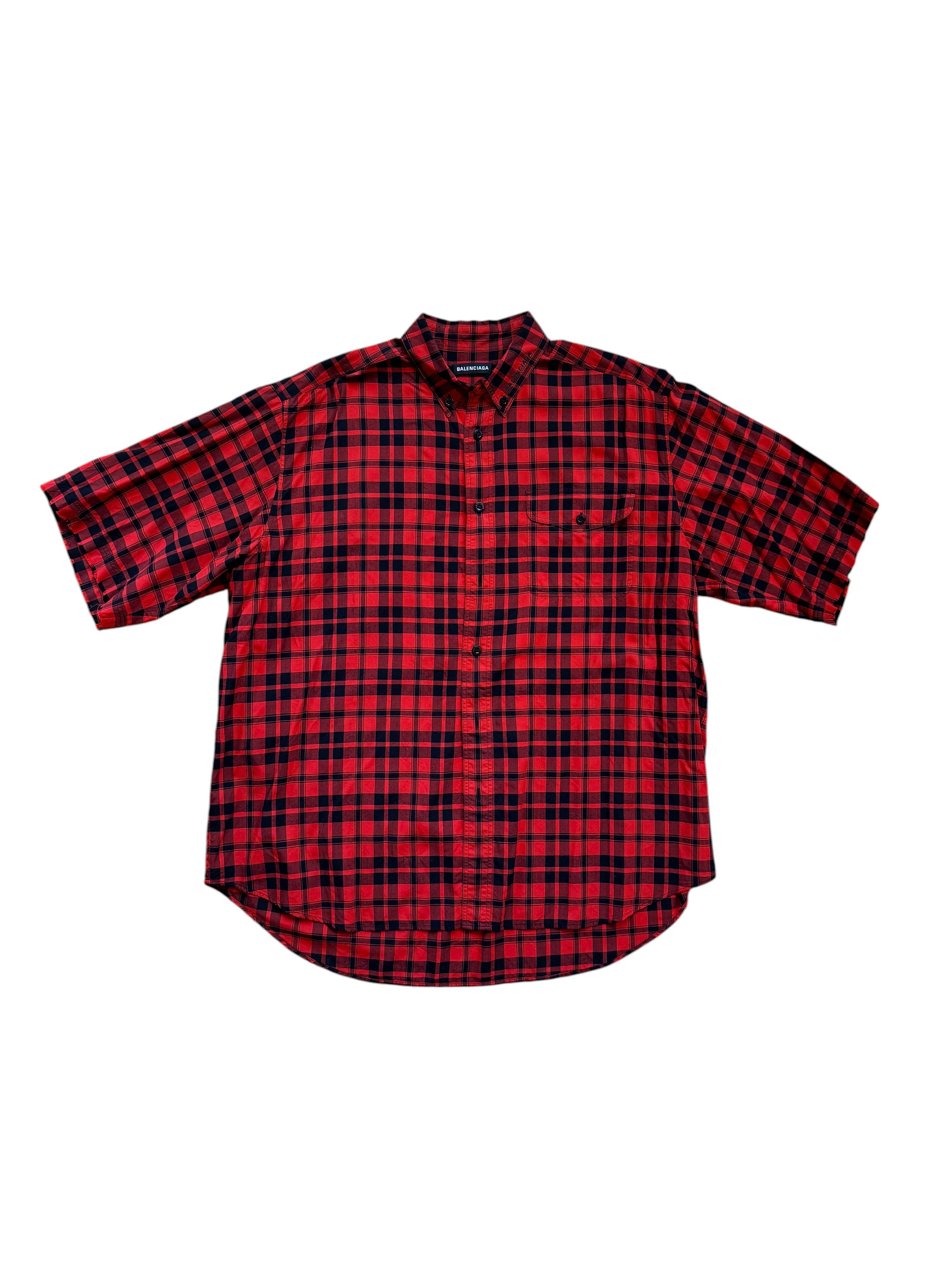 Balenciaga Oversized Short Sleeve Pocket Shirt Size US L / EU 52-54 / 3 - 1 Thumbnail