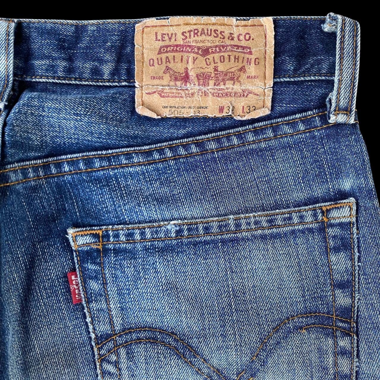 Levi's VINTAGE LEVIS 505 JAPAN DISTRESSED DENIM W32X33 Size US 32 / EU 48 - 13 Thumbnail