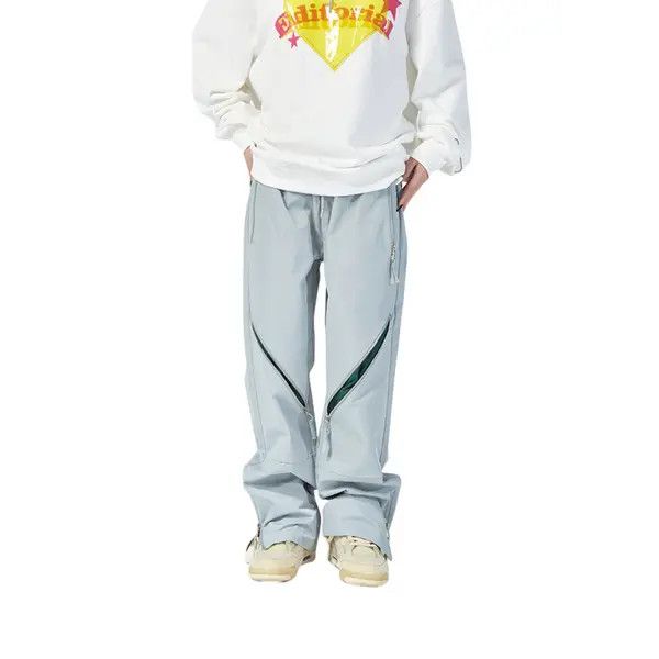 VIBE Nylon Knee Zip Up Stacked Sweatpants Size US 32 / EU 48 - 7 Thumbnail