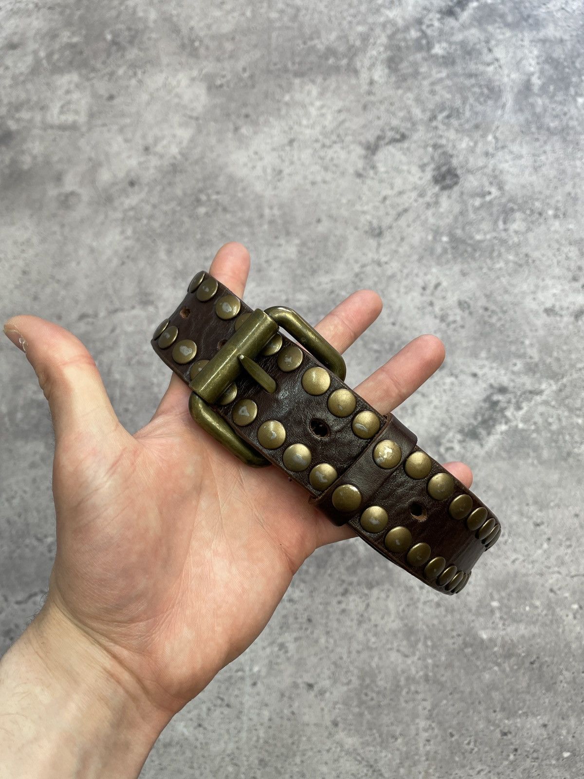 Hysteric Glamour Vintage Belt Y2K Rhinestones Punk Leather Belts size 34/36 Size 34 - 1 Thumbnail