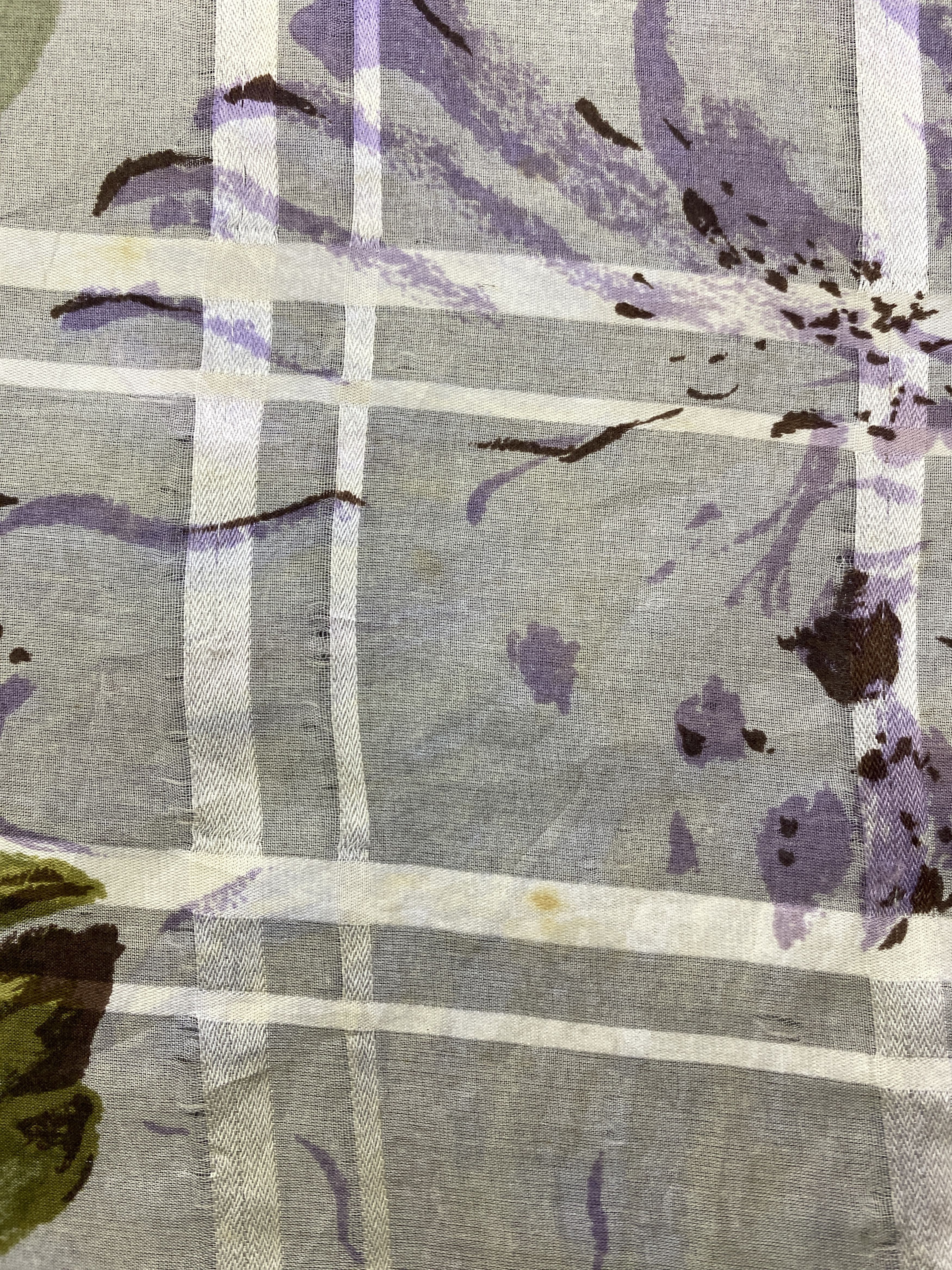 Japanese Brand Vintage Japanese Brand Floral Silk Scarf SN0158 Size ONE SIZE - 5 Thumbnail