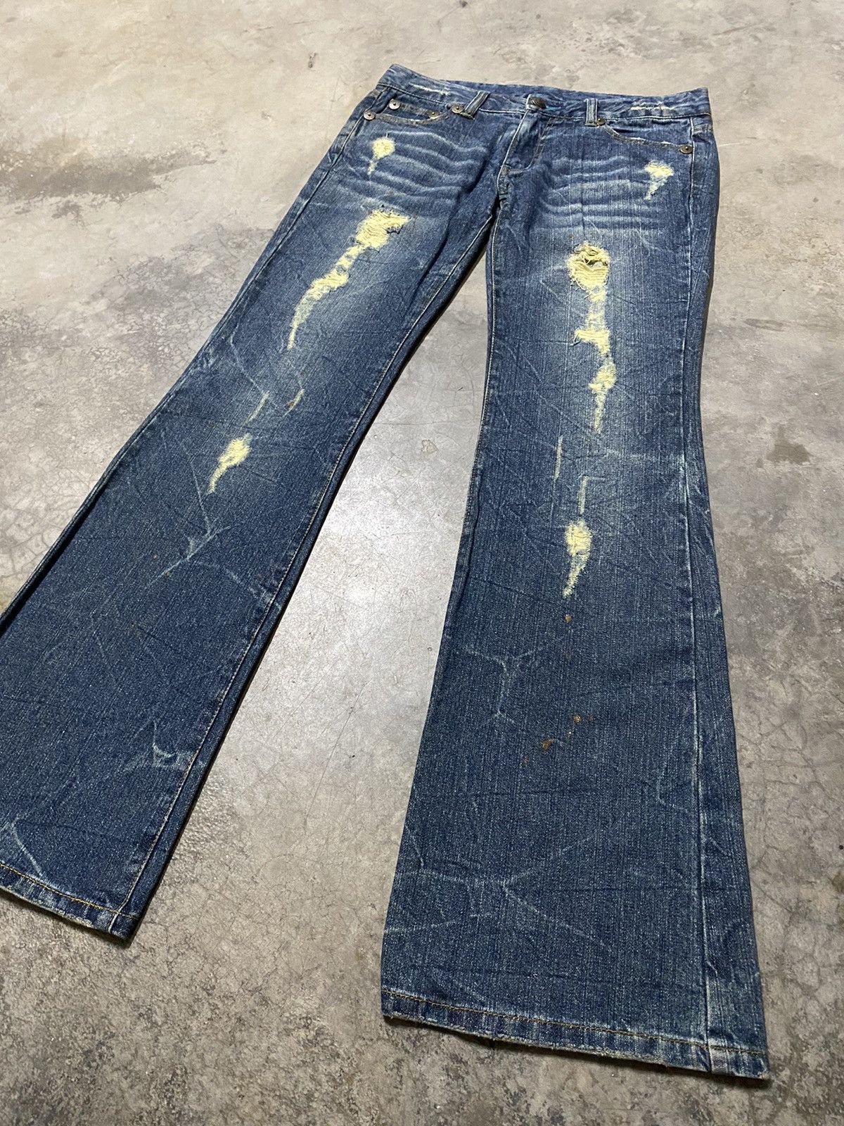 Hysteric Glamour × If Six Was Nine × Japanese Brand Flare Jeans Japan Grunge Denim p71 Size US 30 / EU 46 - 3 Thumbnail
