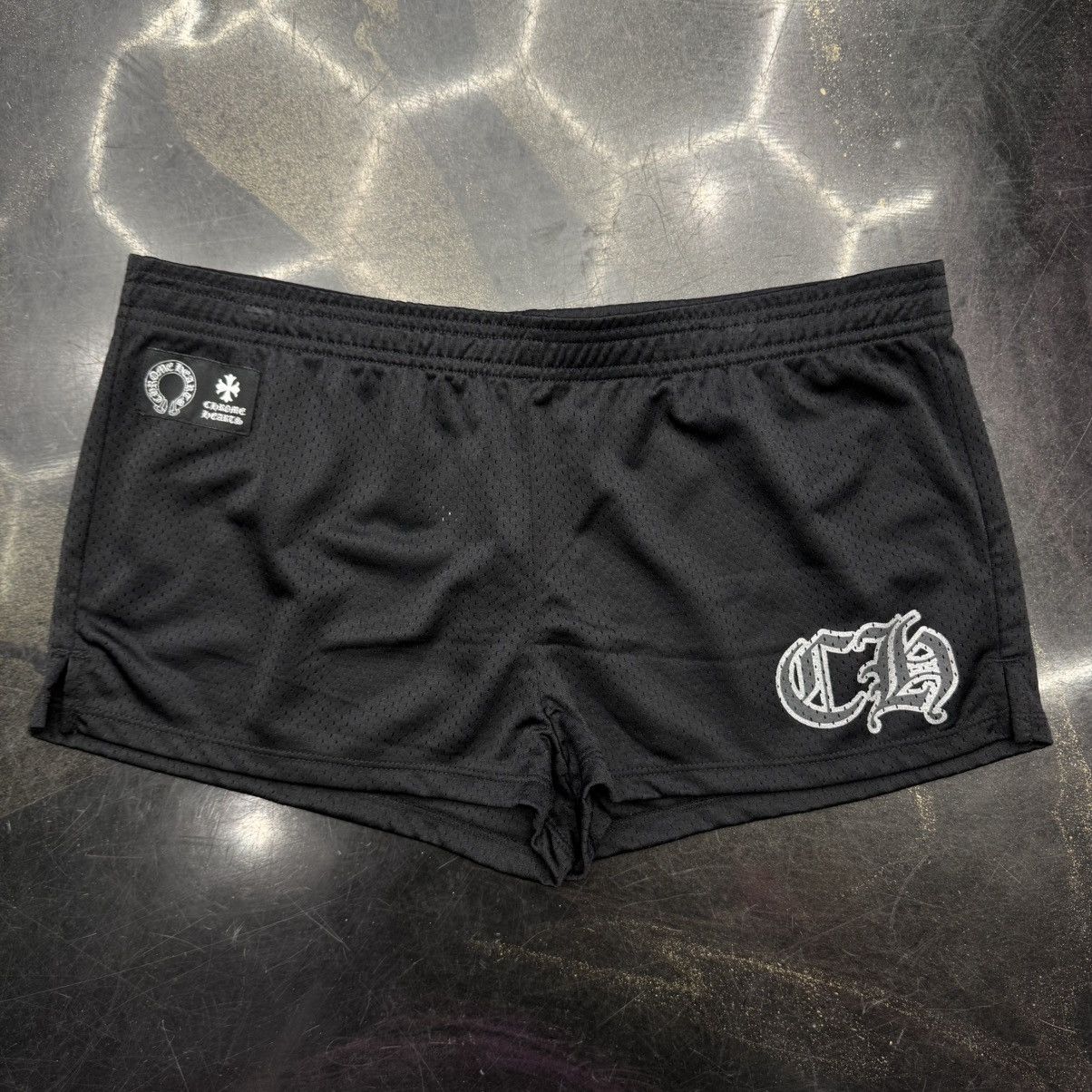 Chrome Hearts Mesh Varsity Shorts Black