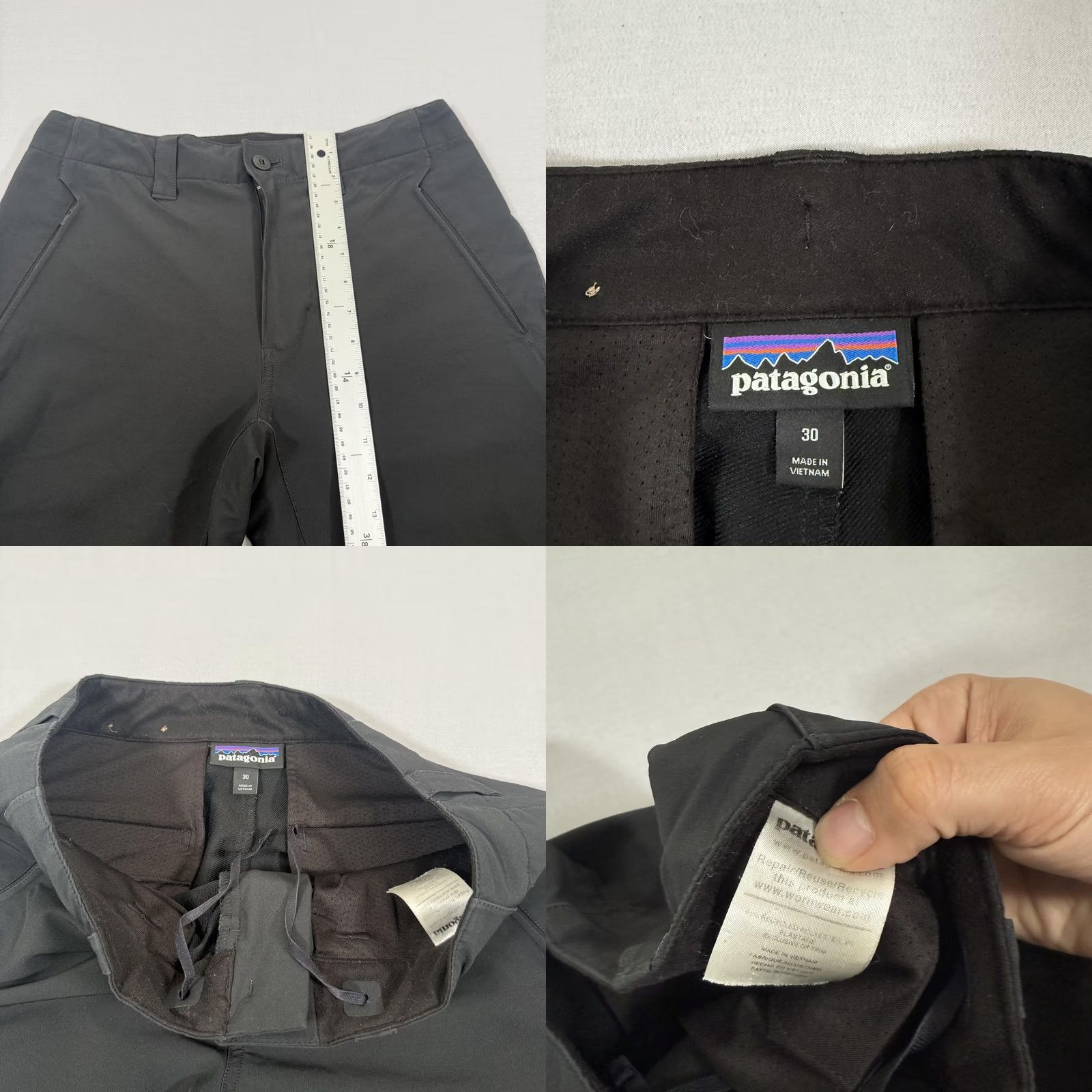 Patagonia Patagonia Pants Mens 30 Black Retro Grade Stretch Softshell Zip Pockets Outdoors Size US 30 / EU 46 - 8 Thumbnail