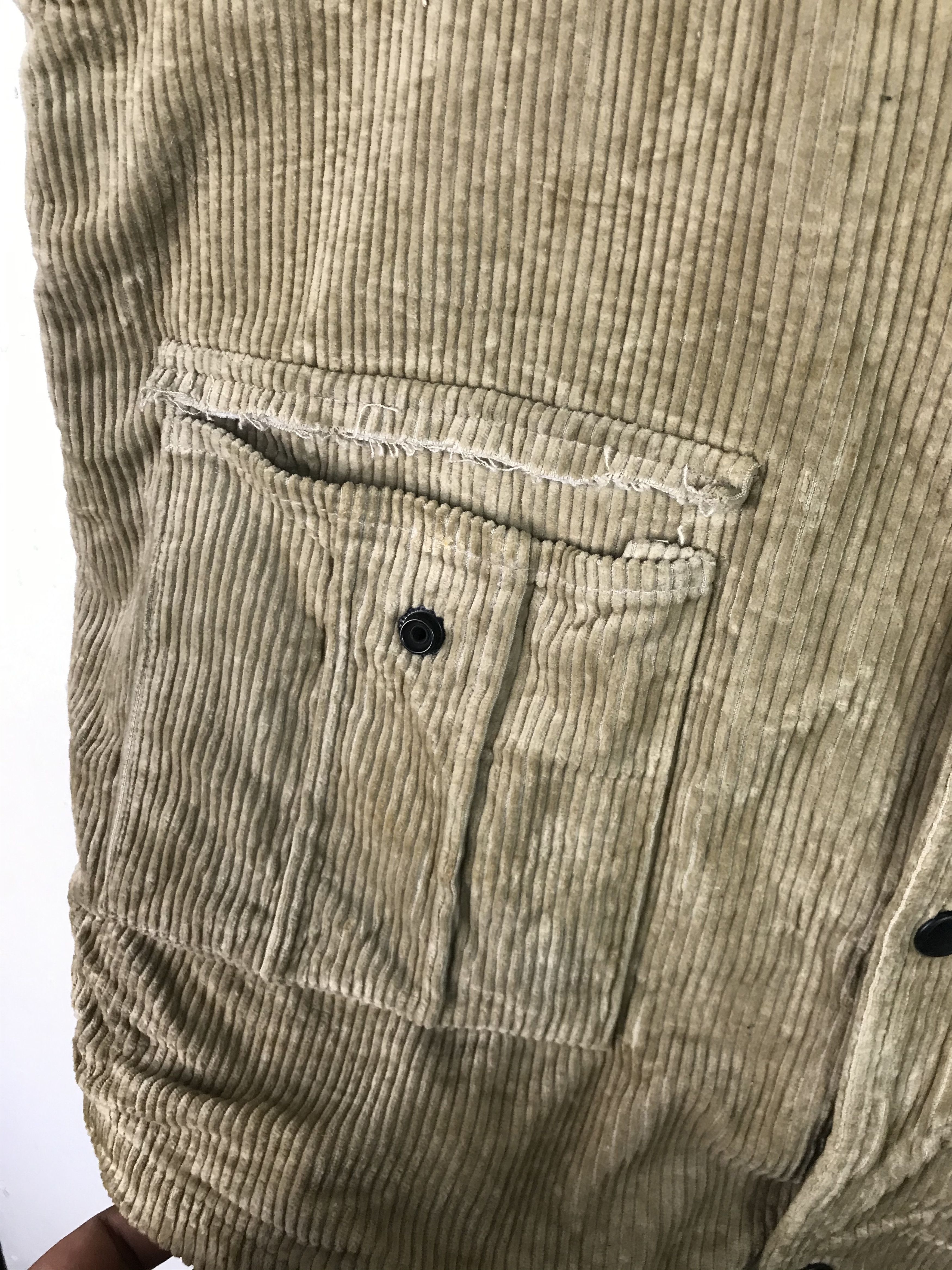 If Six Was Nine × Japanese Brand 🔥Very Rare🔥Custom Mohair Corduroy Vest Punk Design Size US L / EU 52-54 / 3 - 6 Thumbnail
