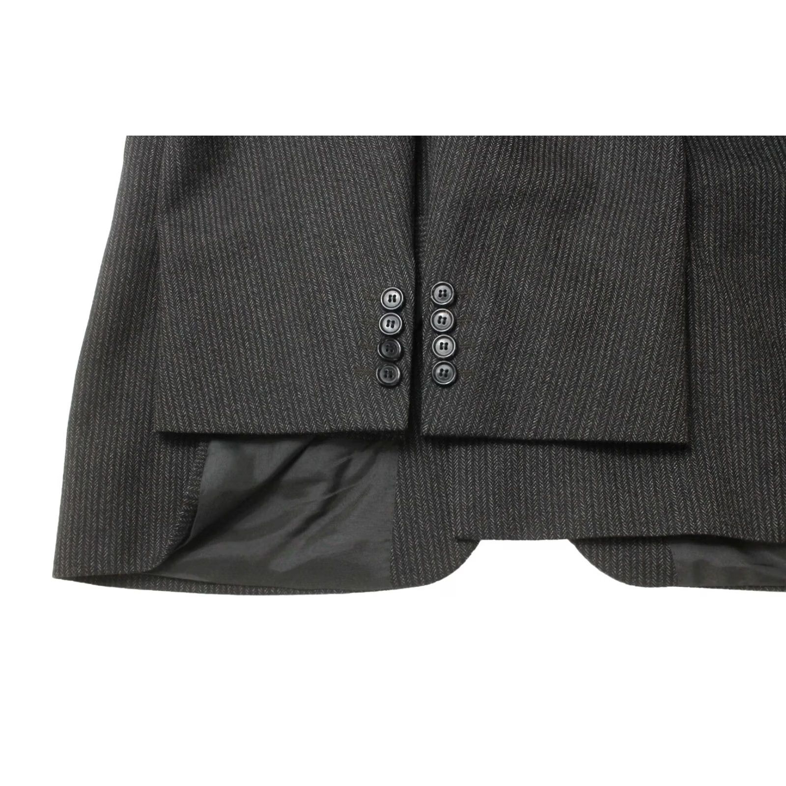 Hugo Boss HUGO BOSS Maxwell Blazer Men's US 40R Virgin Wool Lined Single Breasted Blazer Black Wool Notch Lapel 2 Buttons 80s Size 40R - 6 Thumbnail