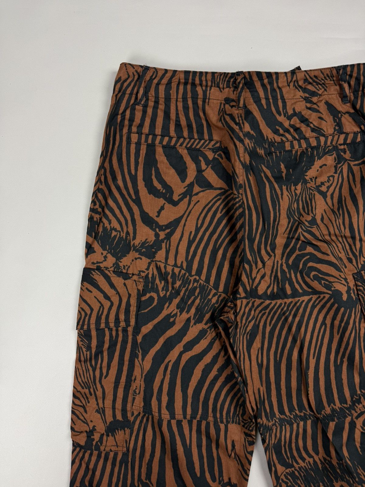Weekend Max Mara Weekend Max Mara Ladies Zebra Pattern Cargo Pants Trousers Size 29" - 20 Thumbnail