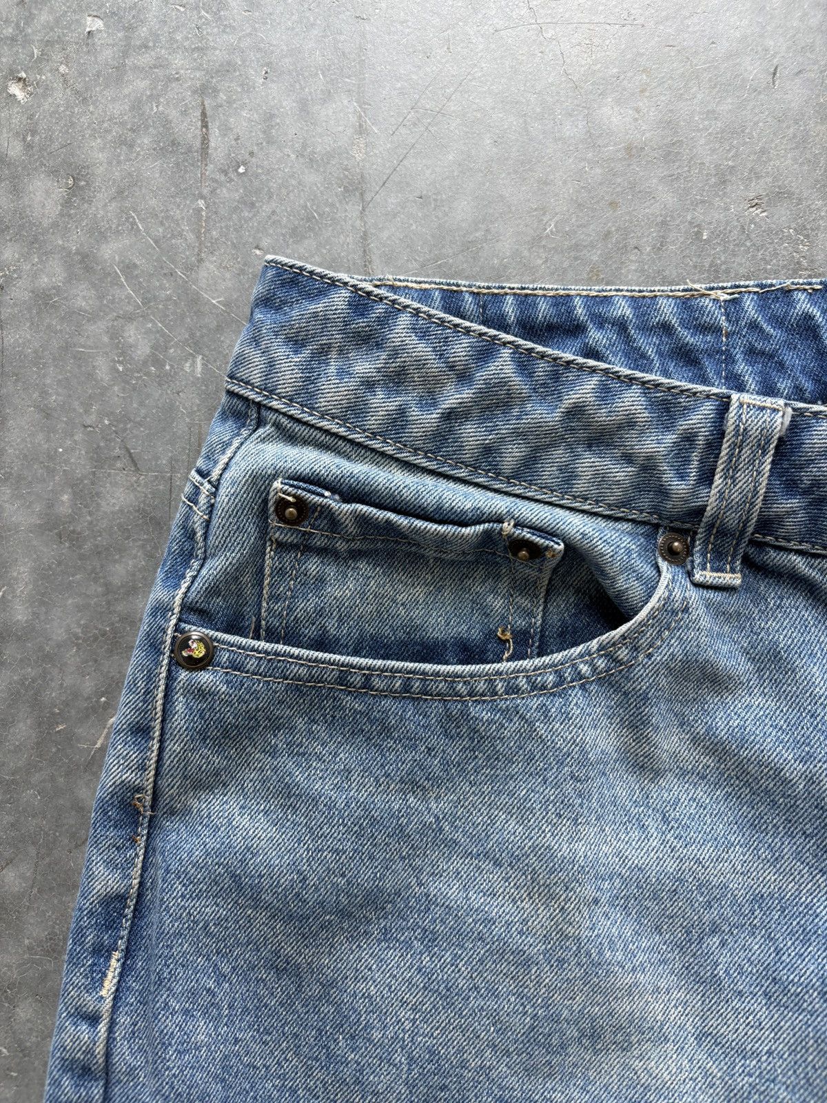Ed Hardy Vintage Y2K Ed Hardy Denim Jeans Baggy Loose 32x31 Size US 32 / EU 48 - 5 Thumbnail