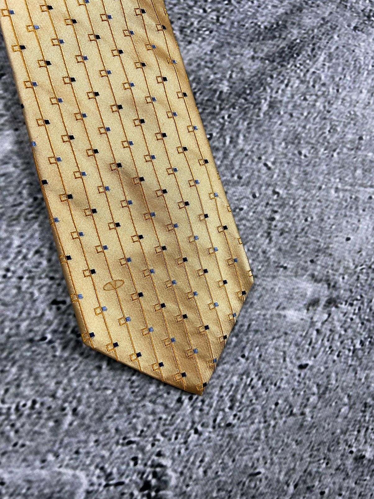 Valentino Valentino silk tie yellow Size ONE SIZE - 5 Thumbnail