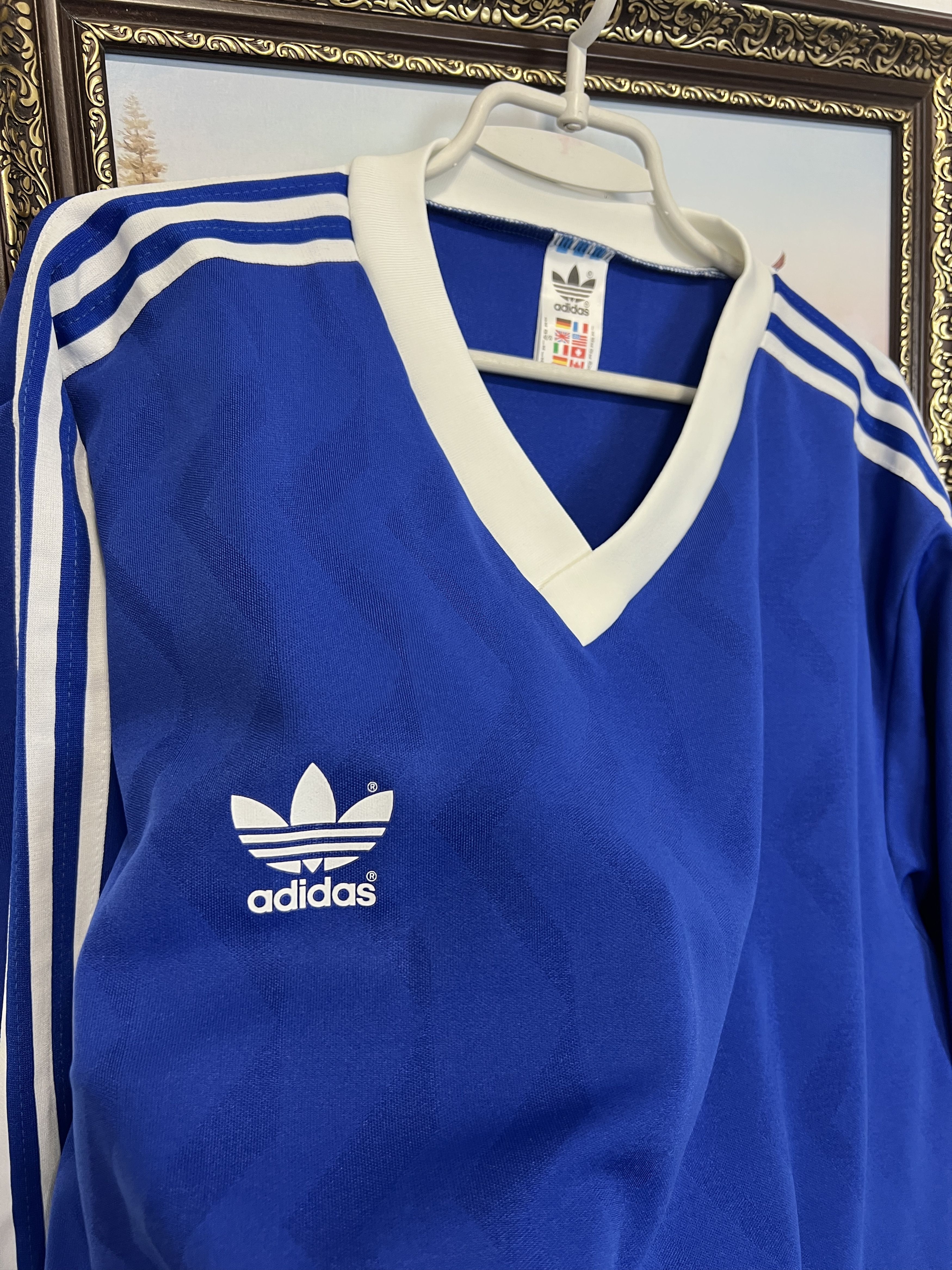 Adidas Vintage Football Template Shirt Long Sleeve Jersey Trikor Size US XL / EU 56 / 4 - 3 Thumbnail