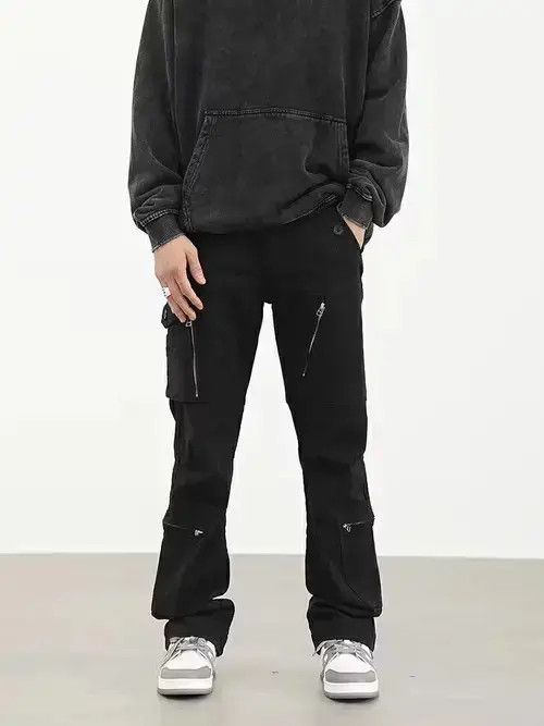Vintage punk function flared cargo pants Size US 30 / EU 46 - 3 Thumbnail