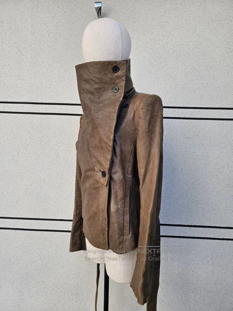 Ann Demeulemeester Ann Demeulemeester Women's Leather Jacket. Size M / US 6-8 / IT 42-44 - 3 Thumbnail
