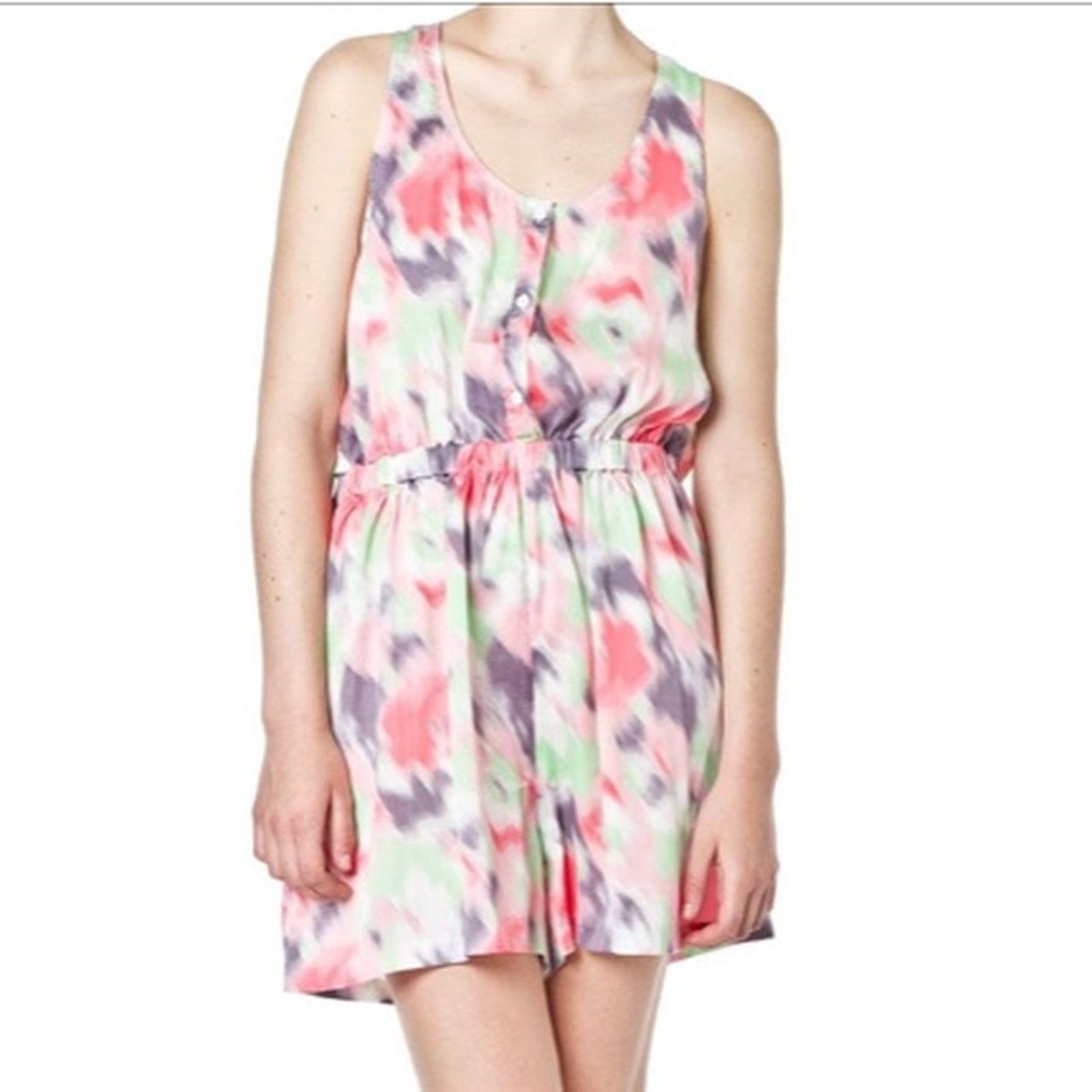 Cheap Monday Brand New Cheap Monday Abstract Tie Dye Playsuit UK Size 16 Size 34" / US 12 / IT 48 - 4 Thumbnail