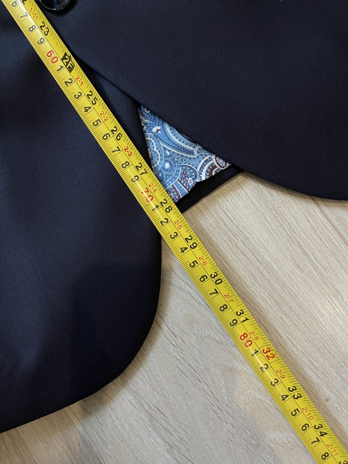 Vitale Barberis Canonico Vintage VITALE BARBERIS CANONICO blazer dark blue jacket Size 42R - 15 Thumbnail
