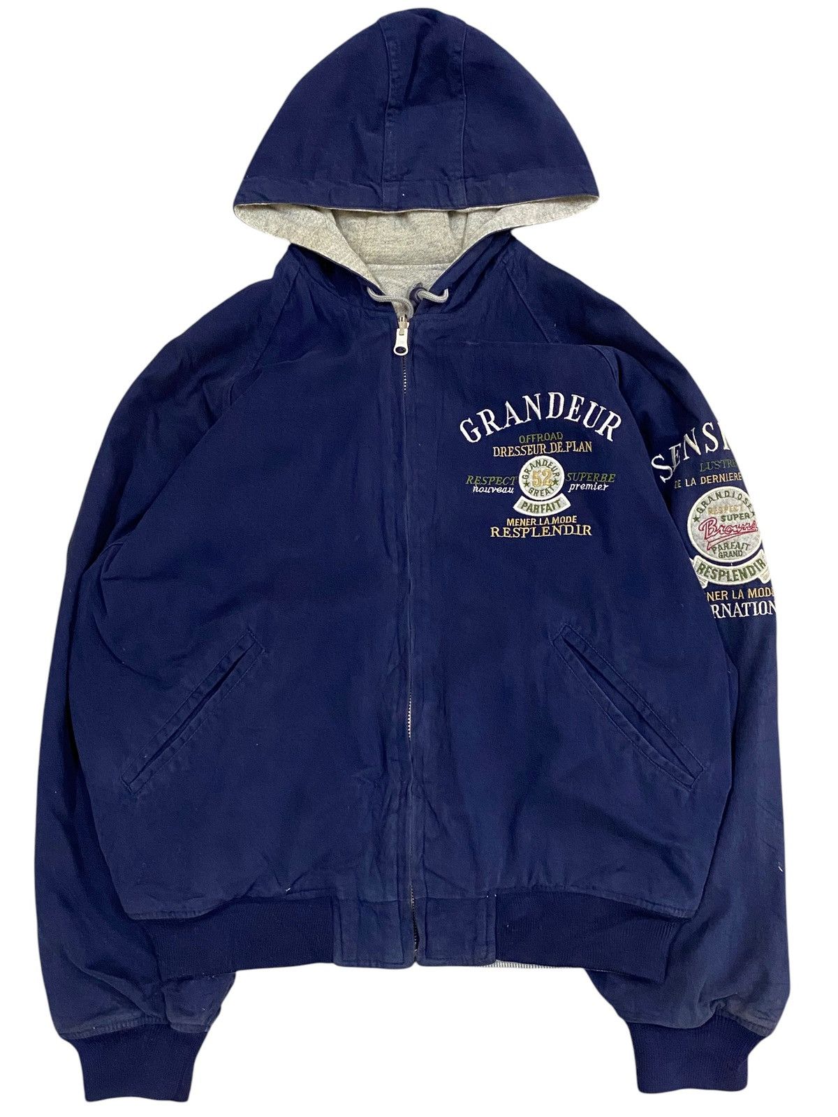 Vintage Vintage Reversible Embroidered Hooded Jacket Size US L / EU 52-54 / 3 - 1 Thumbnail