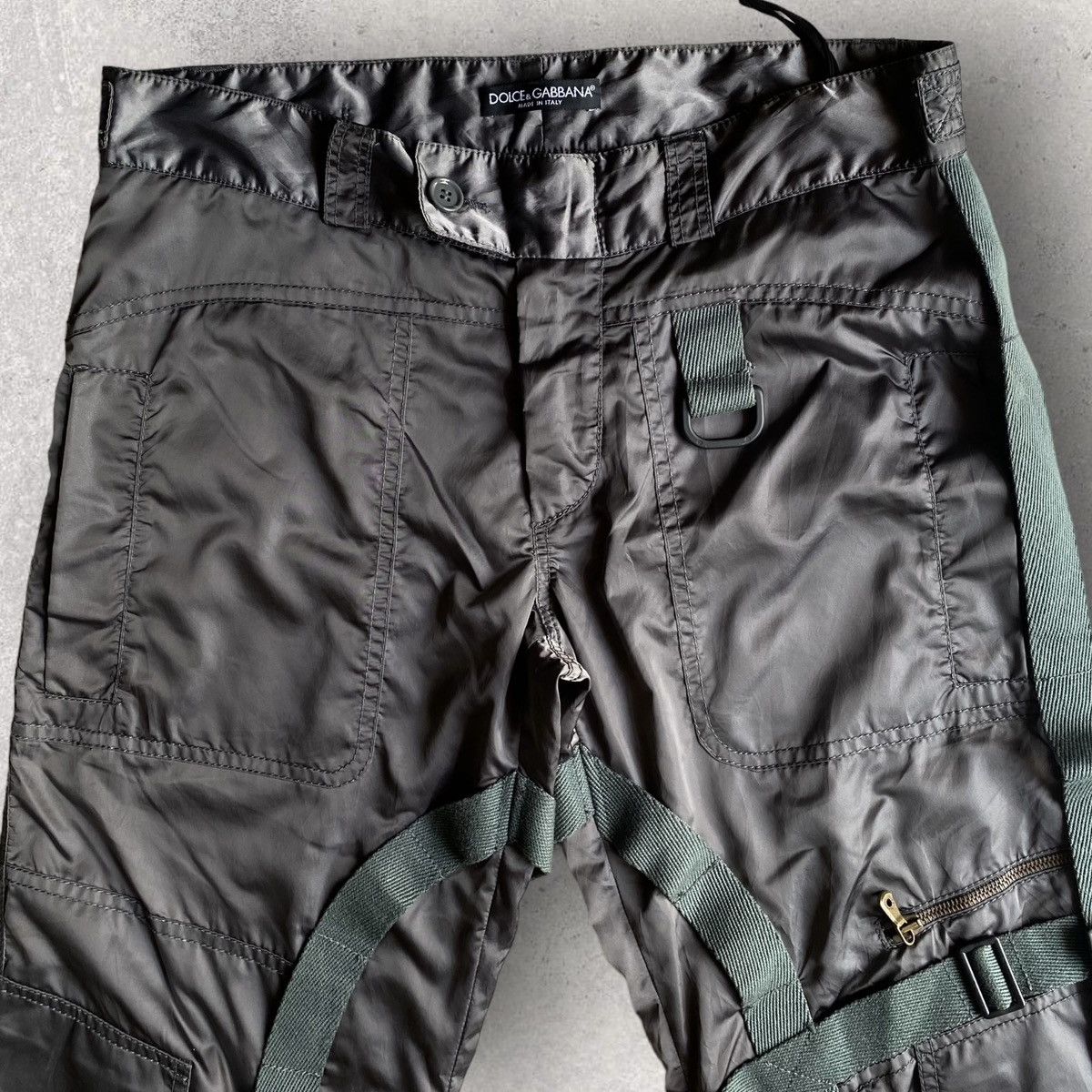 Dolce & Gabbana FW03 Runway Parachute Bondage Nylon Pants Size US 32 / EU 48 - 6 Thumbnail