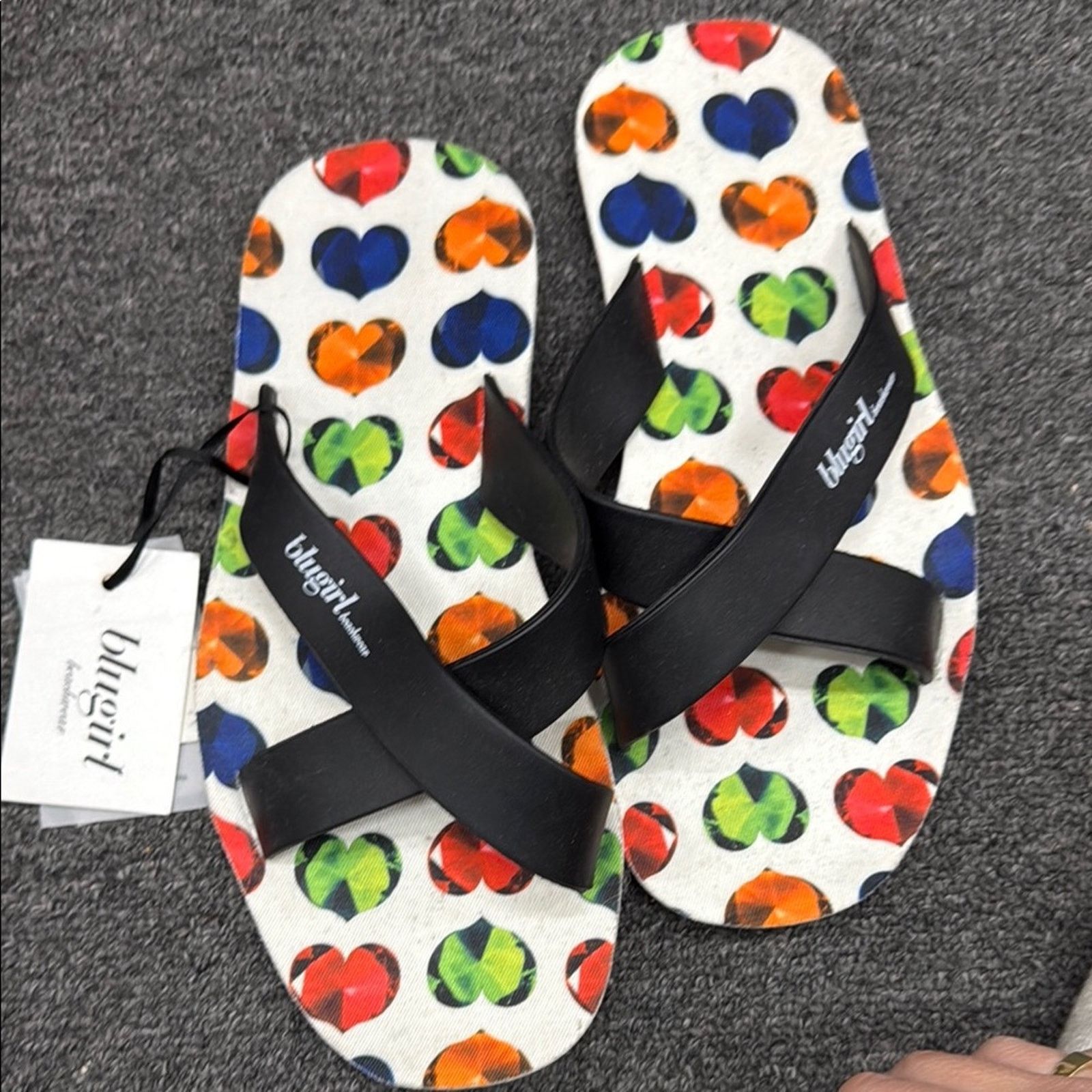 Blumarine NWT Blugirl by Blumarine Heart Pattern Sandals Size 39 US 9 Size US 9 / IT 39 - 1 Preview