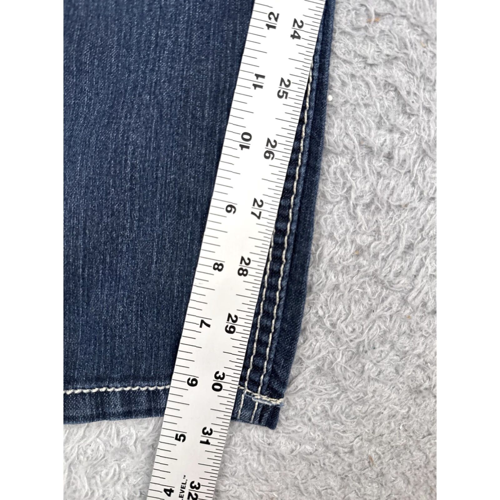Vintage 2 BWU Womens Skinny Jeans Blue Dark Wash Mid Rise Slim 32x30 5-Pocket Denim Stretch Size 32" / US 10 / IT 46 - 7 Thumbnail