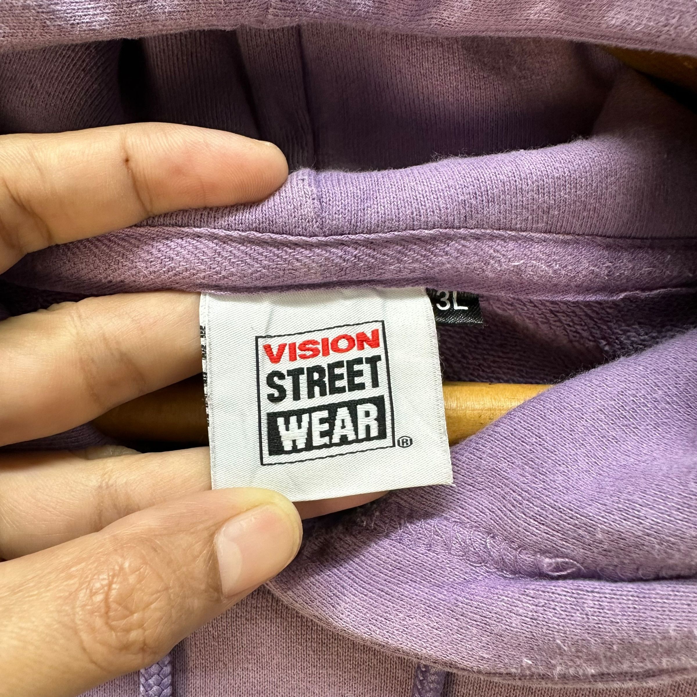 Vision Streetwear VISION STREETWEAR BIG LOGO SUN FADED PURPLE HOODIES #9065-54 Size US XL / EU 56 / 4 - 7 Thumbnail