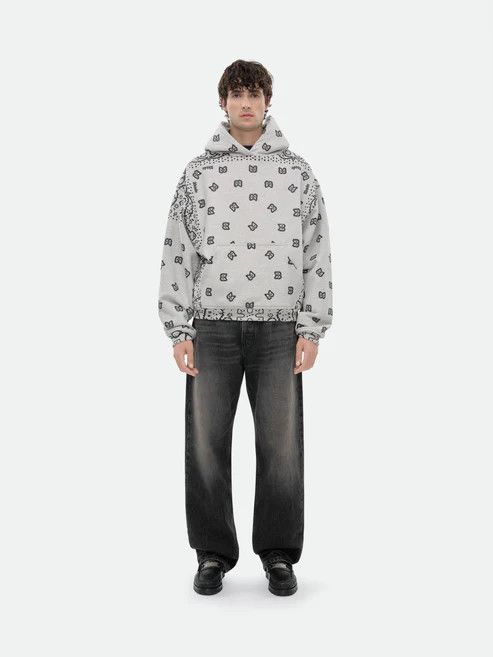 Rhude o1w1db1em1224 Bandana Hoodie in Grey Size US L / EU 52-54 / 3 - 2 Thumbnail