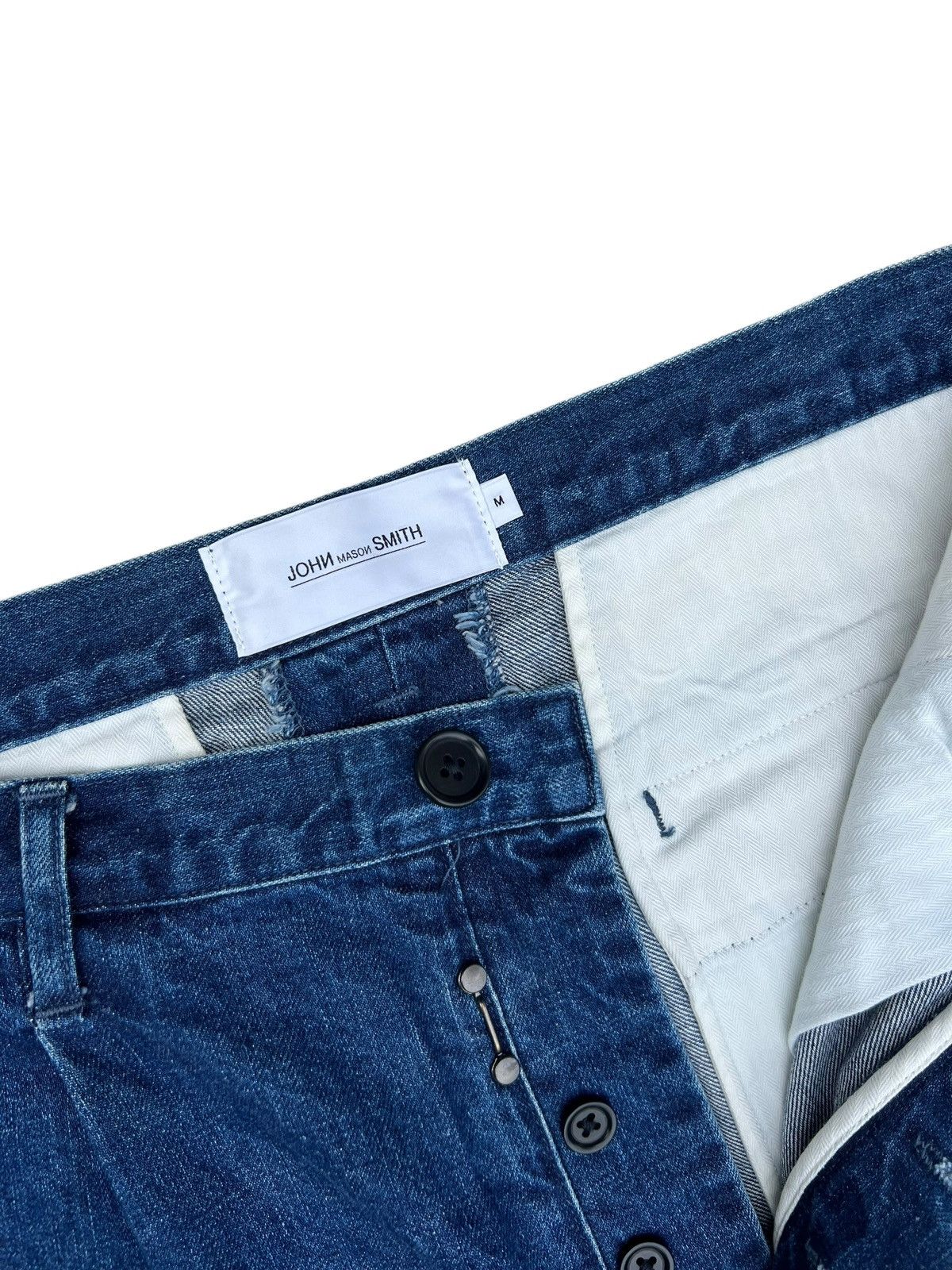 5351 POUR LES HOMMES John Mason Smith Japan Denim Trouser Pant Size US 32 / EU 48 - 5 Thumbnail